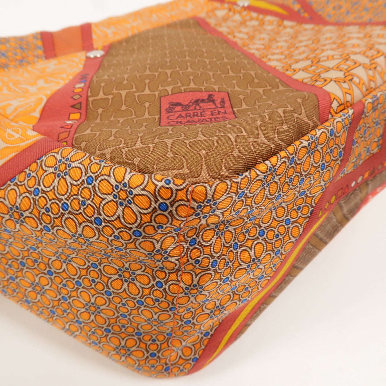 HERMES 絲質/Barenia皮革Fourbi 25 Pouch手拿包