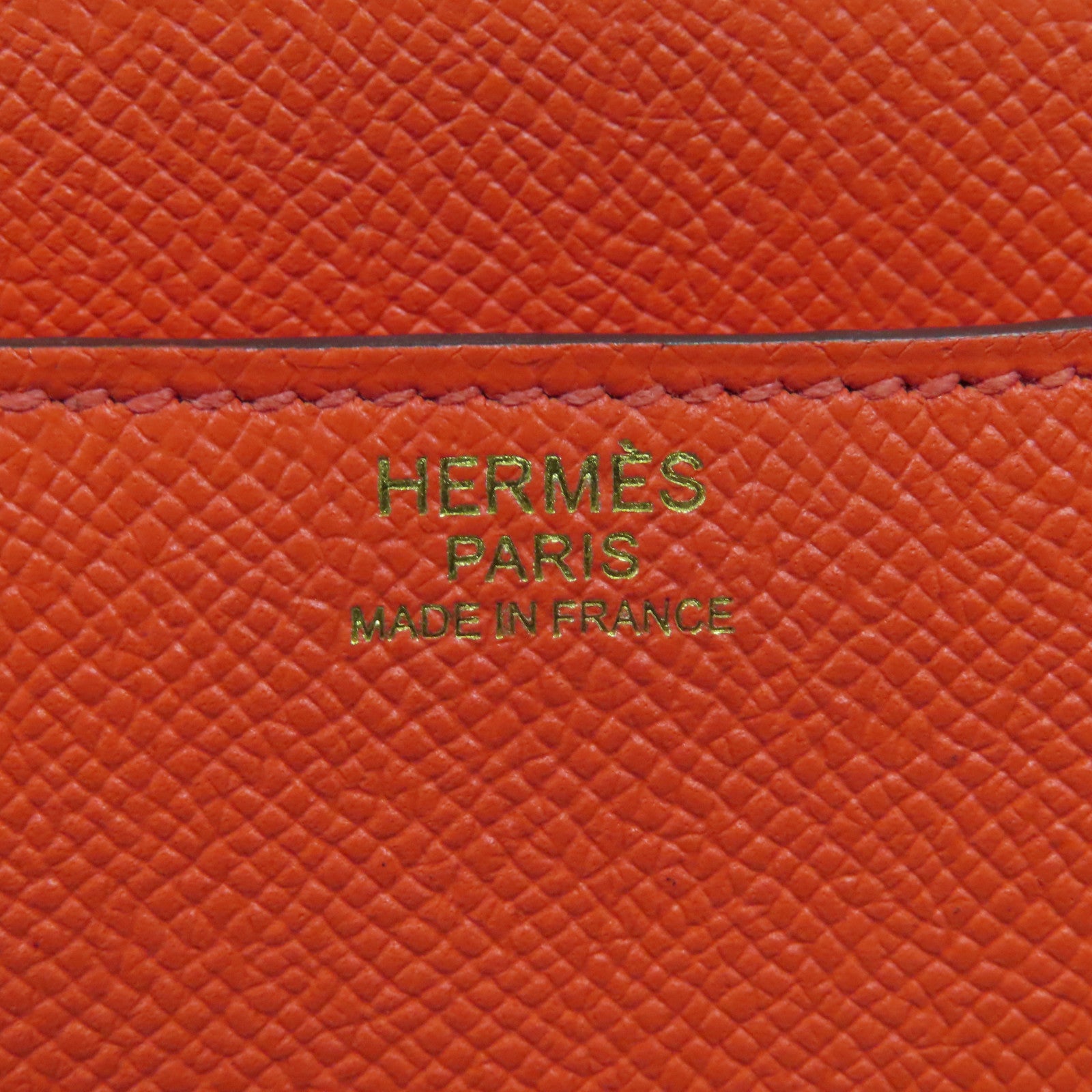 HERMES 【激減優惠】Epsom皮革Constance 24金扣肩背袋糖果紅色