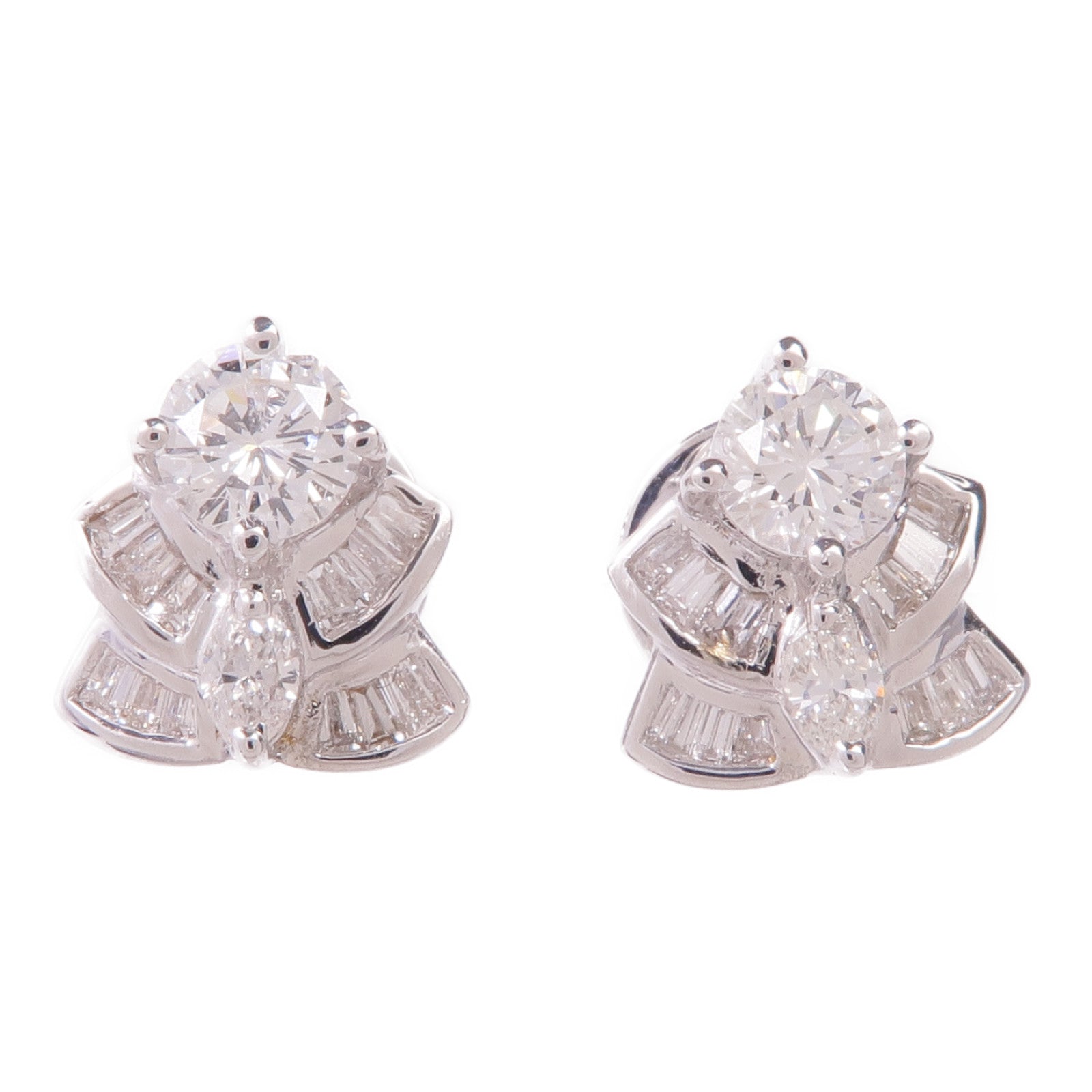 JEWELRY 18K白金Diamond Earrings鑽石耳環