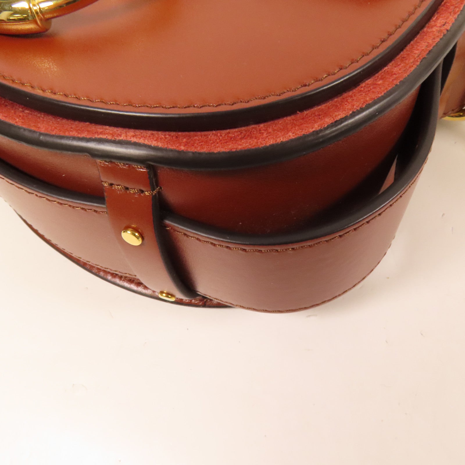 Chloe 牛皮皮革Tess金扣手挽肩背兩用袋