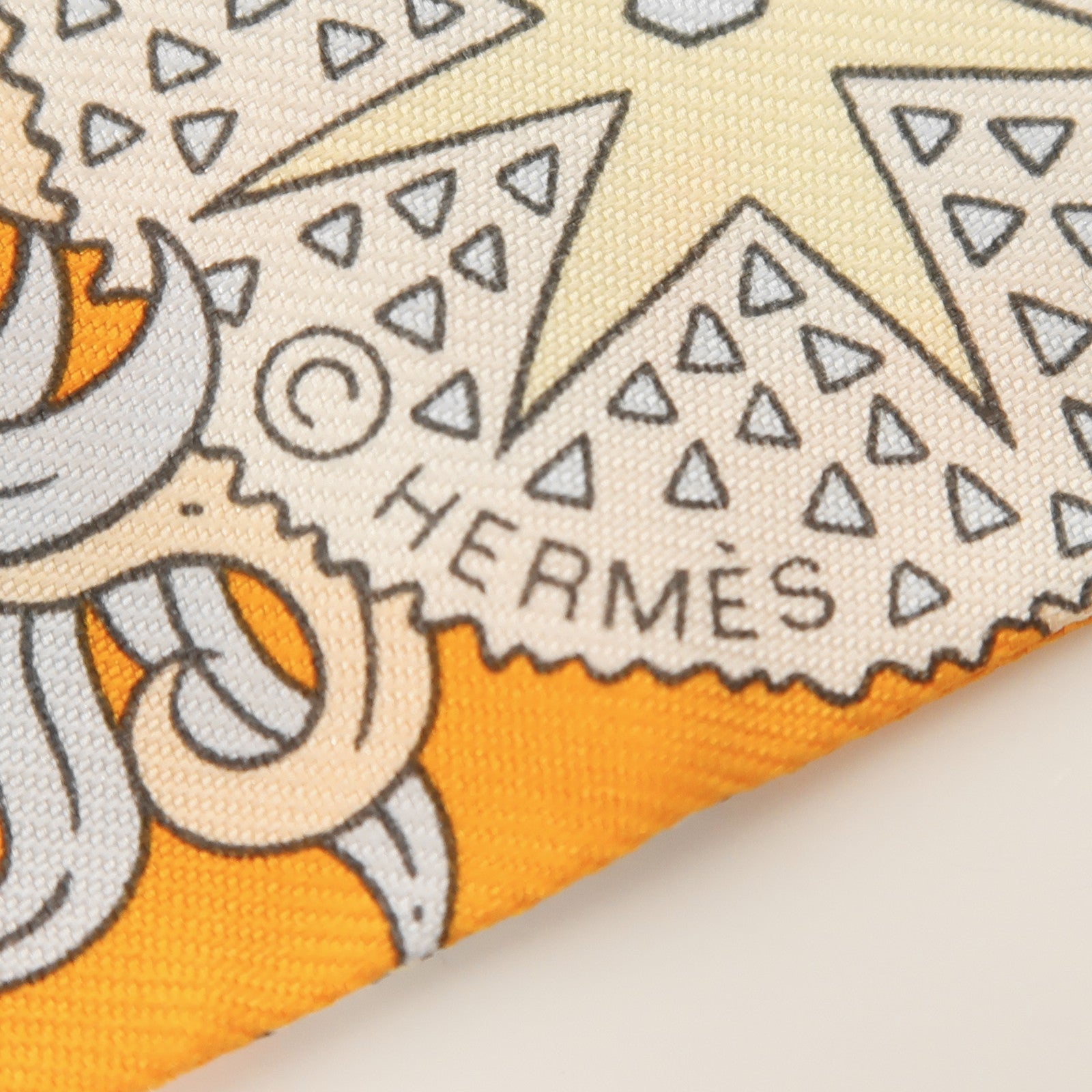 HERMES 絲質Twilly絲巾