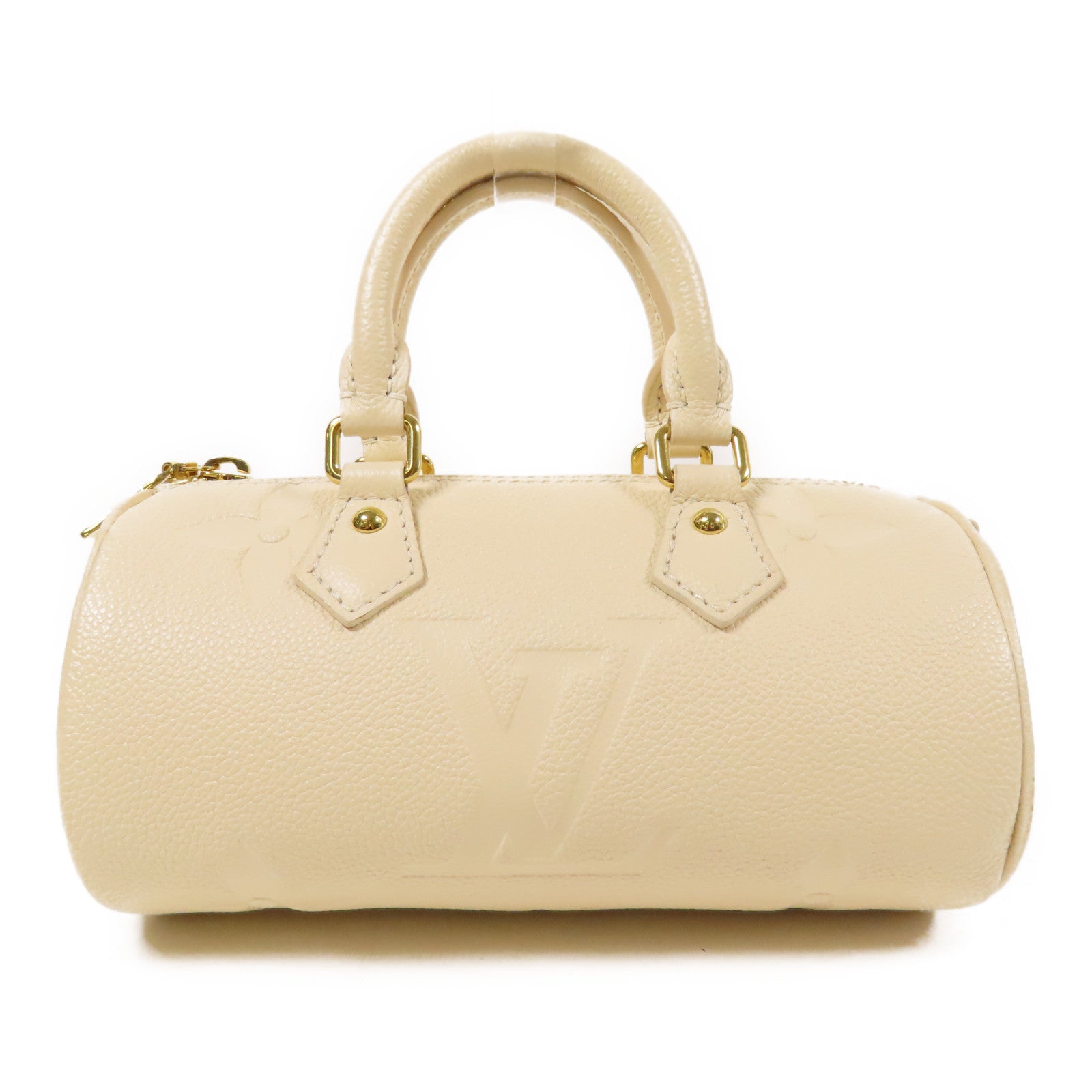LOUIS VUITTON GHW Papillon BB 2way Shoulder Bag M45994 Monogram Empreinte Beige