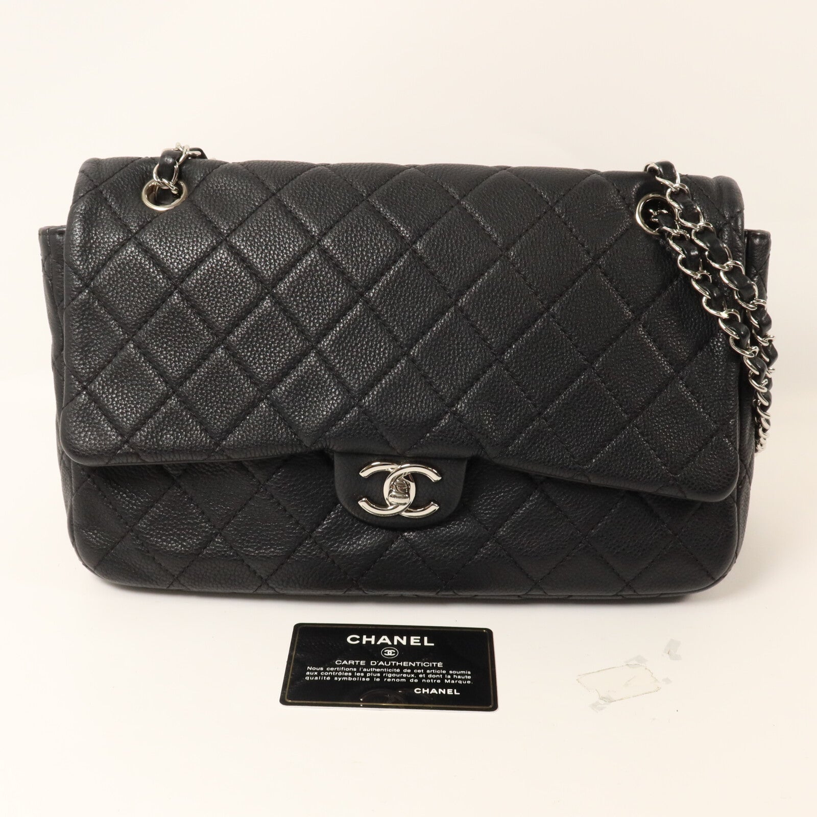 CHANEL 牛皮皮革Chain Shoulder鏈帶肩背袋