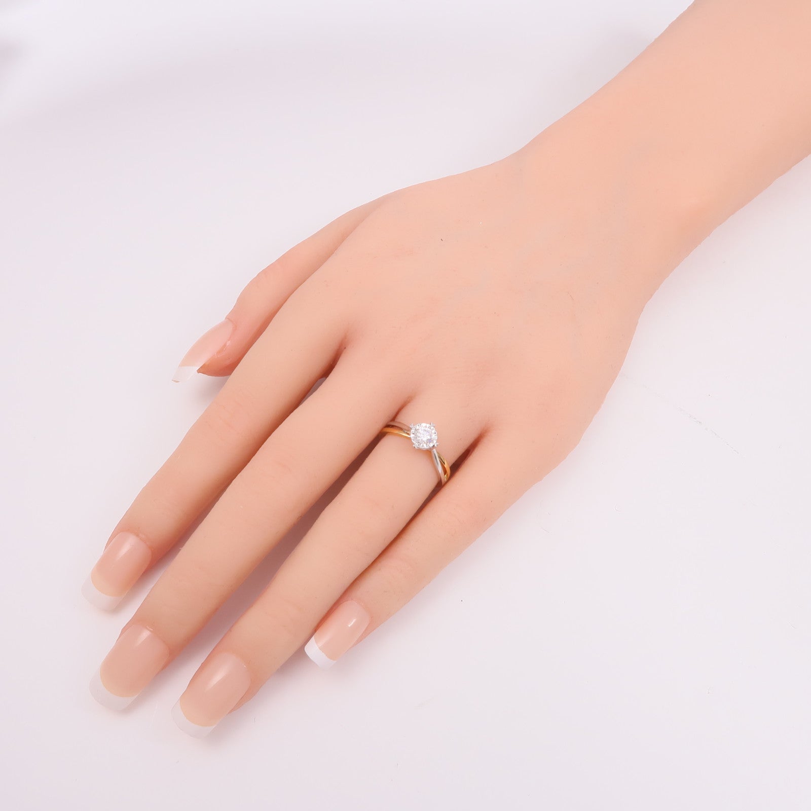 JEWELRY 【激減優惠】18K白金/玫瑰金Diamond Ring鑽石戒指US#5.75