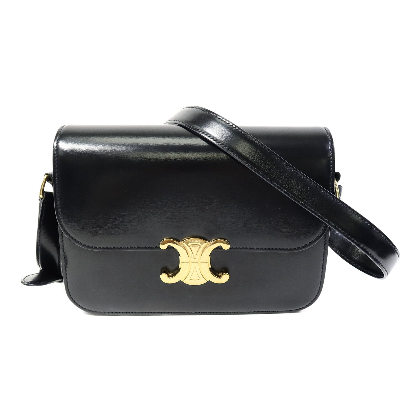 CELINE 牛皮皮革Triomphe Box肩背袋