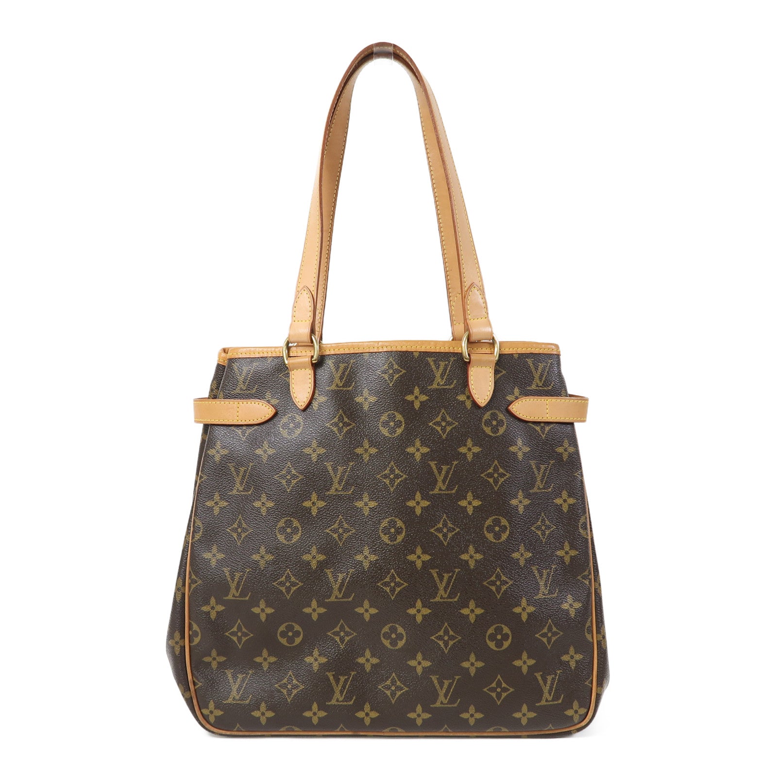 LOUIS VUITTON Monogram Batignolles Vertical金扣肩背袋啡色