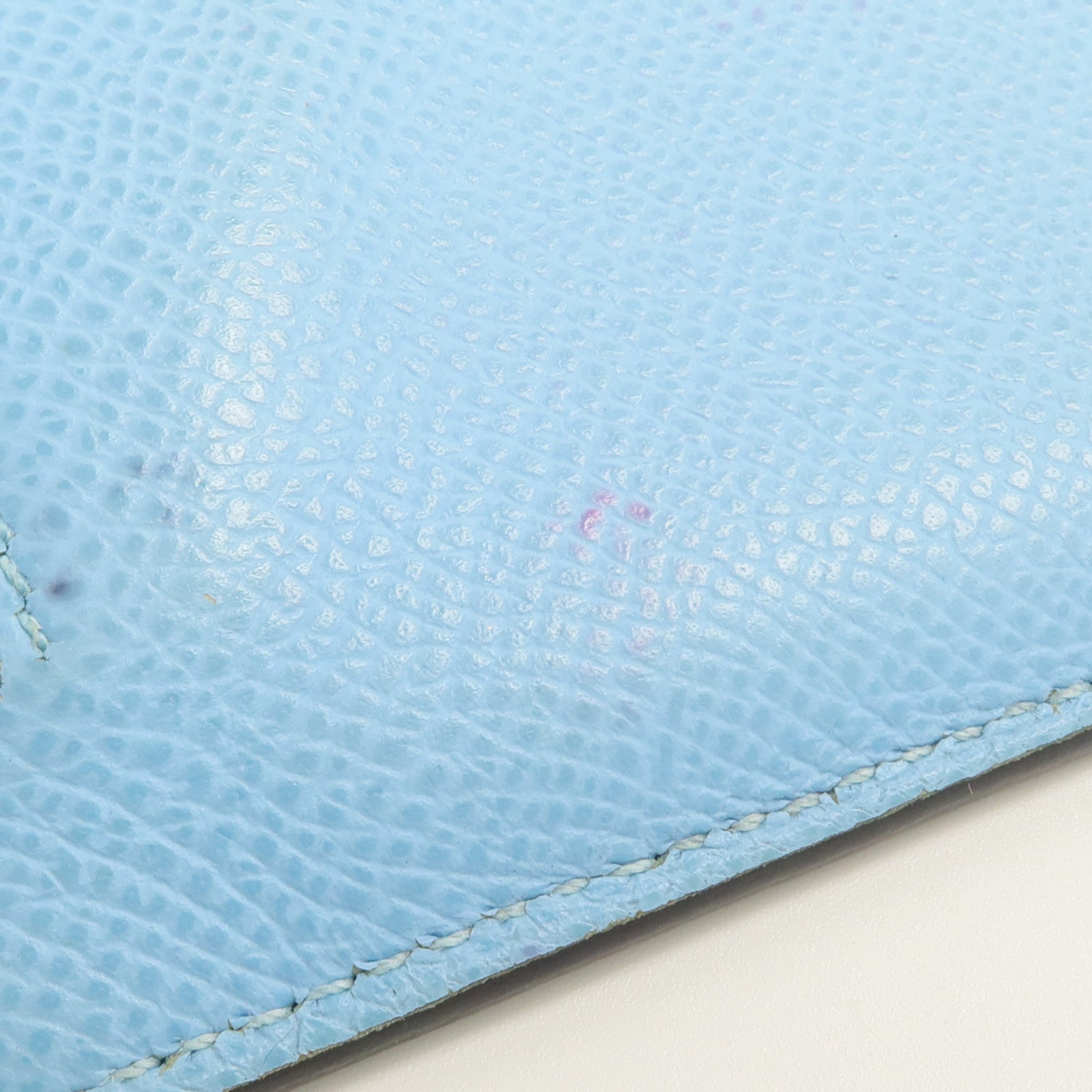HERMES Epsom皮革Kelly Pocket Compact Wallet錢包Celeste