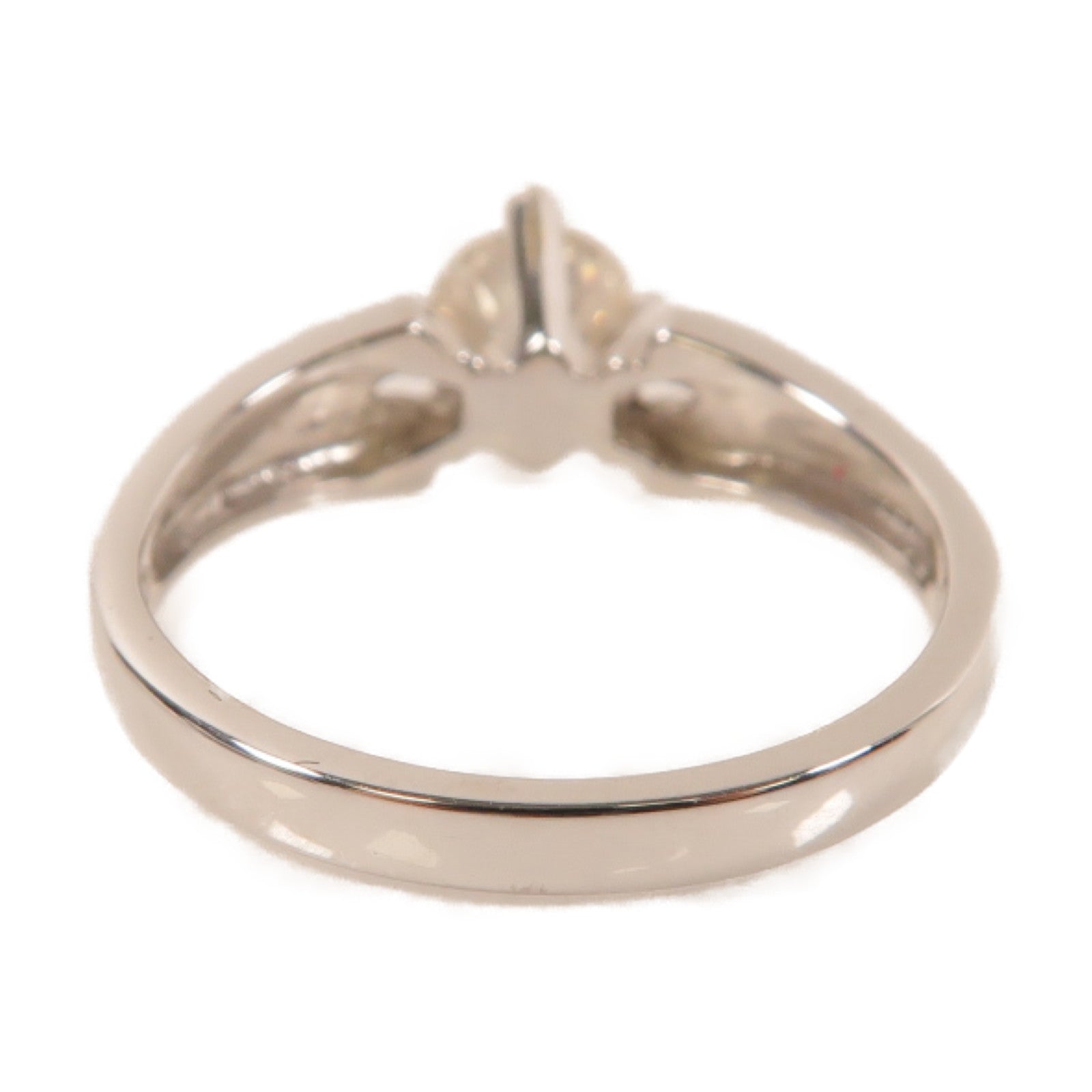 JEWELRY **【激減優惠】18K白金Diamond Ring鑽石戒指US#6.5銀色