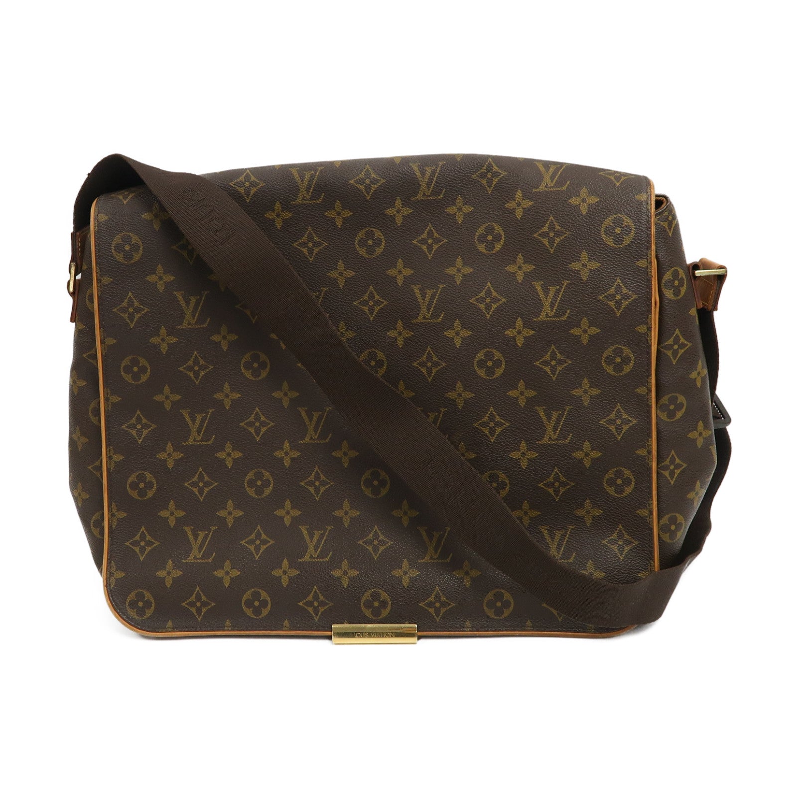 LOUIS VUITTON Monogram Abbesses金扣肩背袋啡色