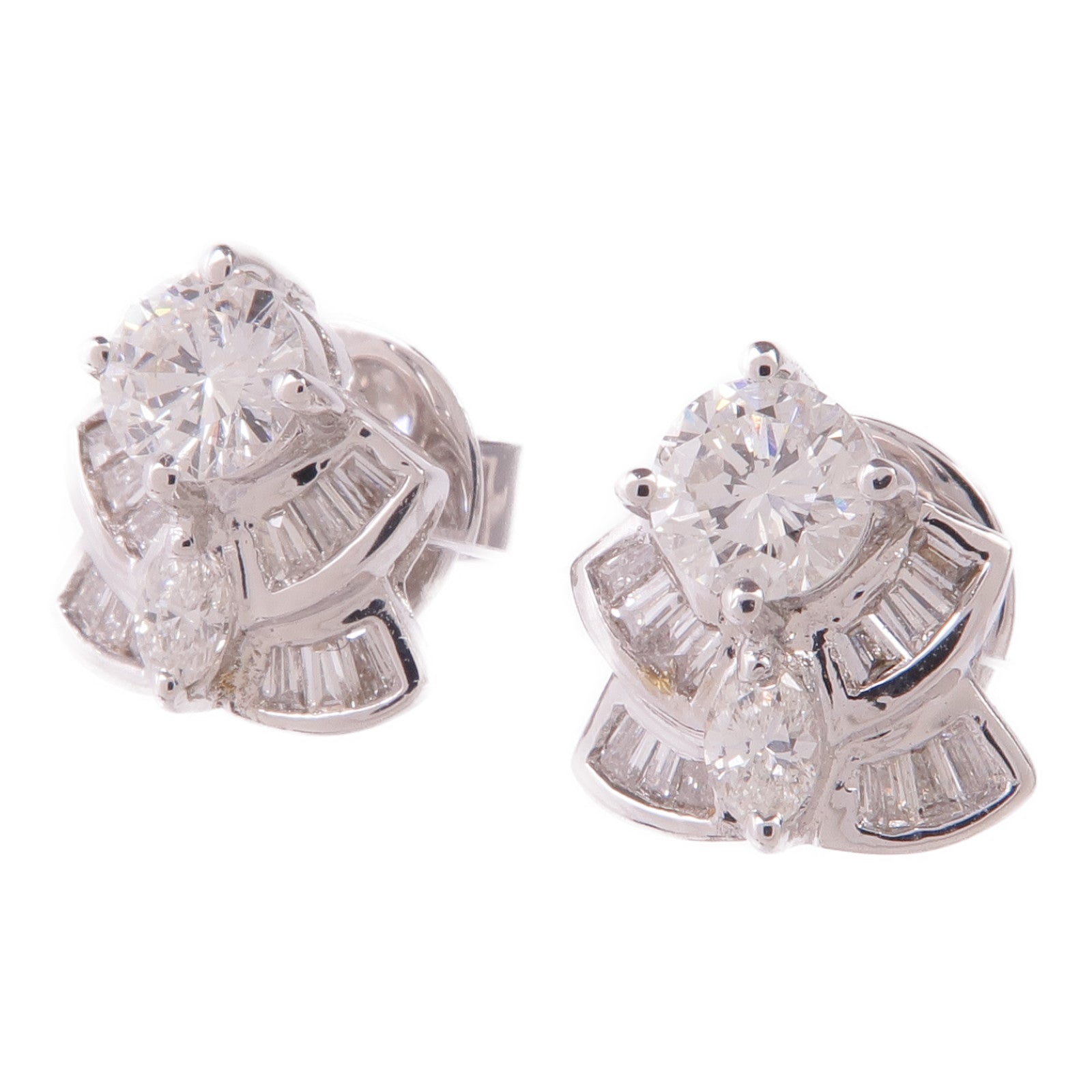 JEWELRY 18K白金Diamond Earrings鑽石耳環