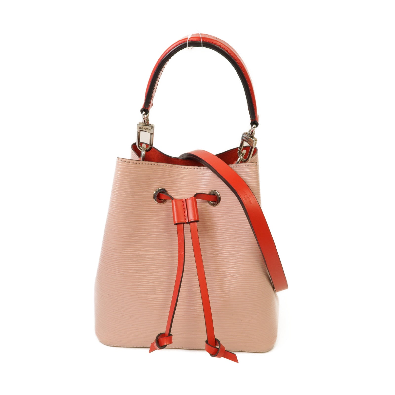 LOUIS VUITTON 【激減優惠】Epi NeoNoe BB銀扣手挽肩背兩用袋粉紅色/紅色