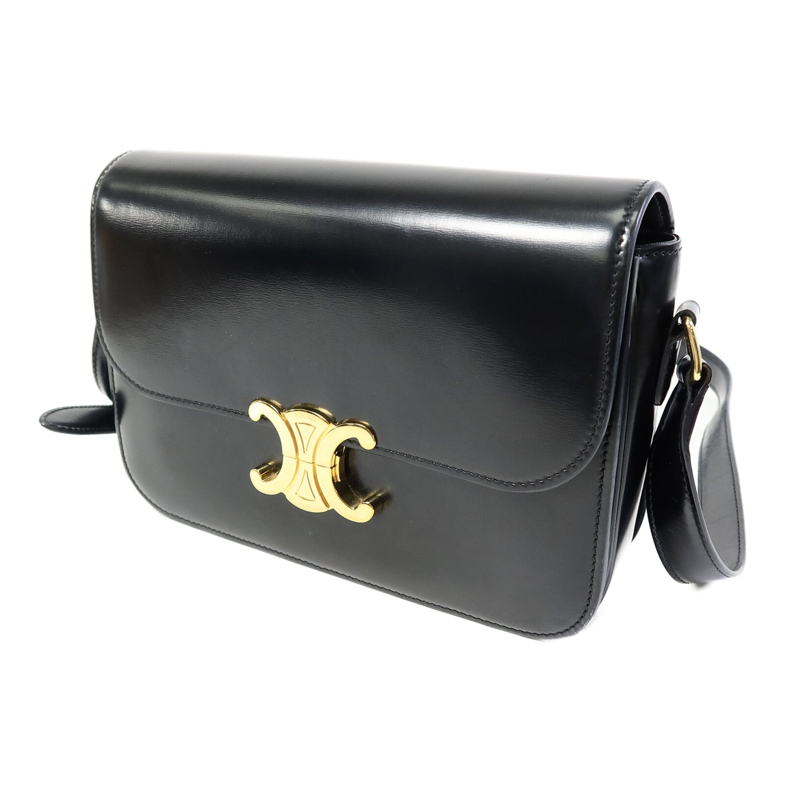 CELINE 牛皮皮革Triomphe Box肩背袋