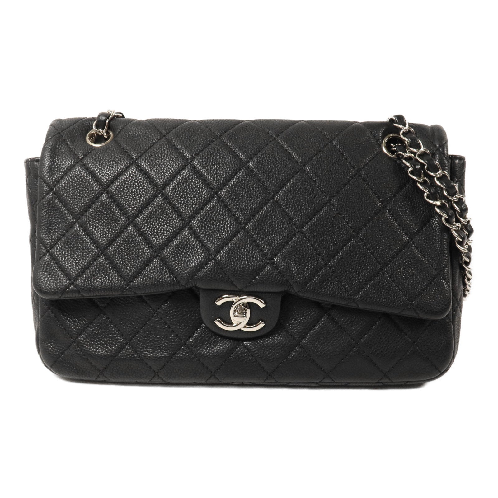 CHANEL 牛皮皮革Chain Shoulder鏈帶肩背袋