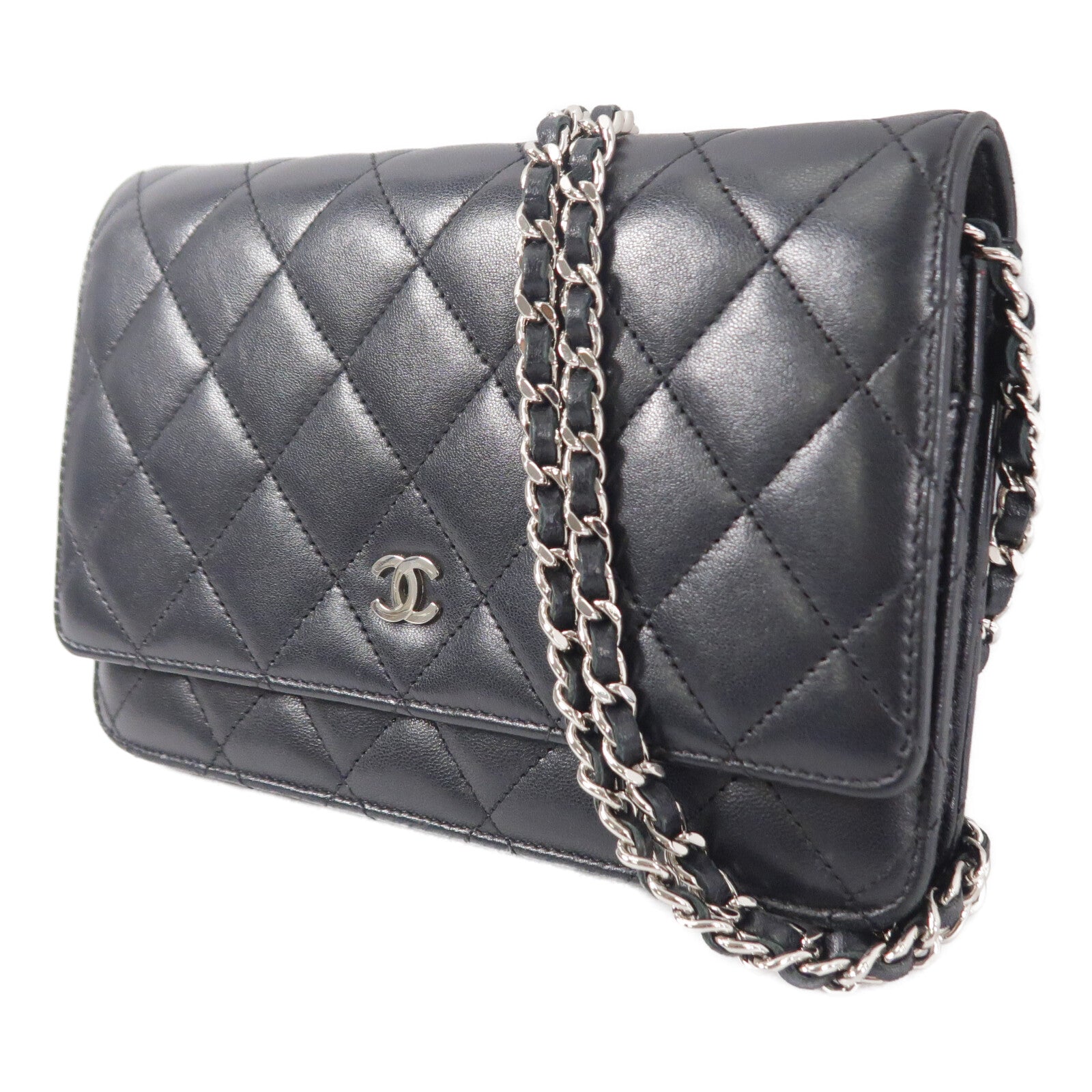 CHANEL 羊皮皮革WOC Wallet On Chain鏈帶肩背袋