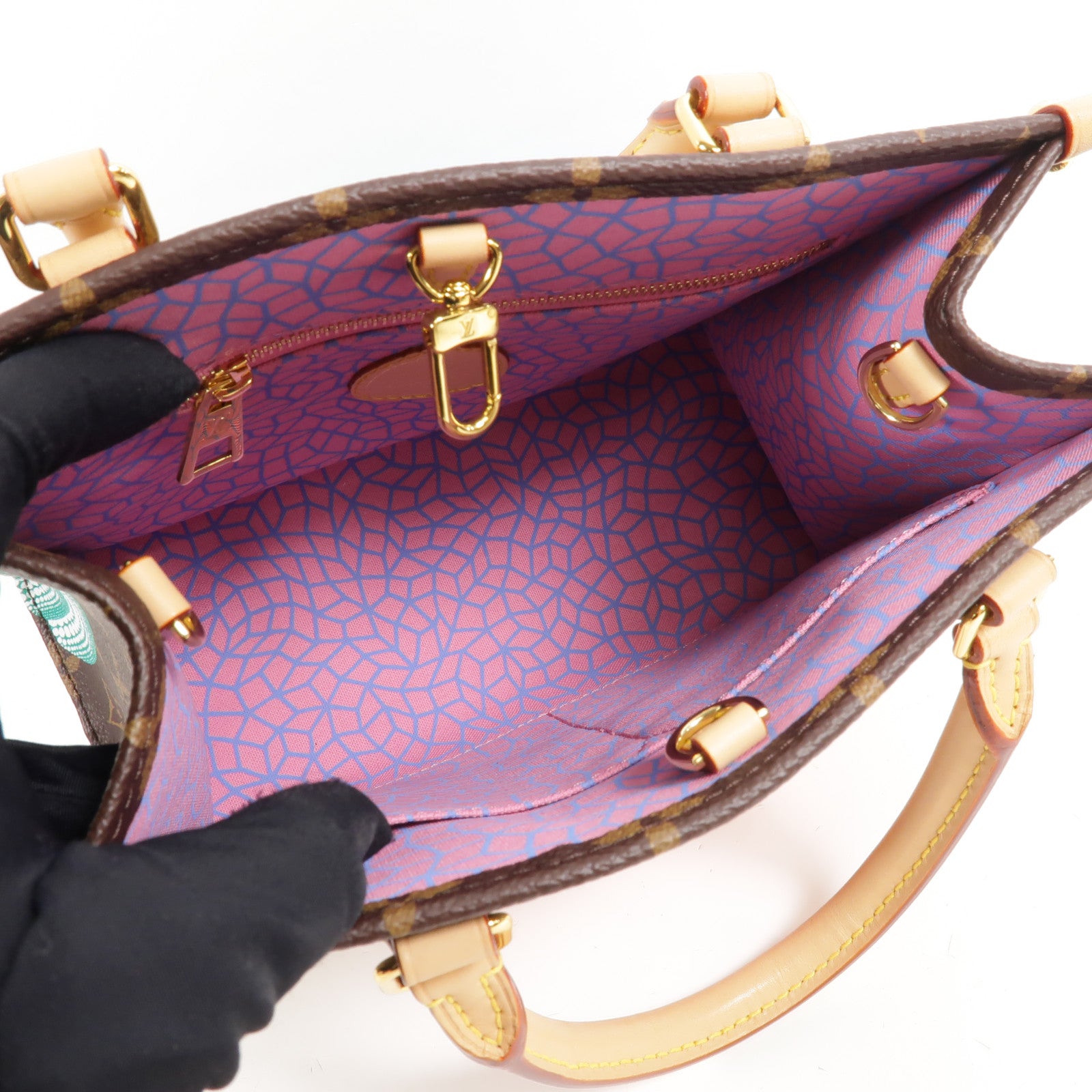 LOUIS VUITTON Monogram On The Go PM手挽肩背兩用袋