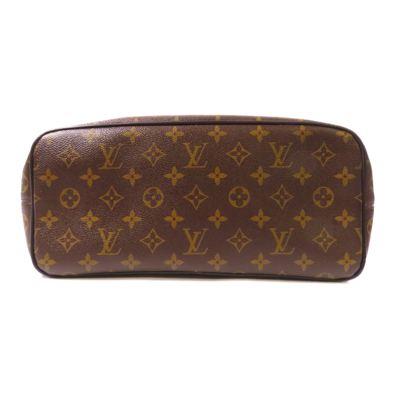 LOUIS VUITTON Monogram Macassar Parc銀扣背包啡色/黑色