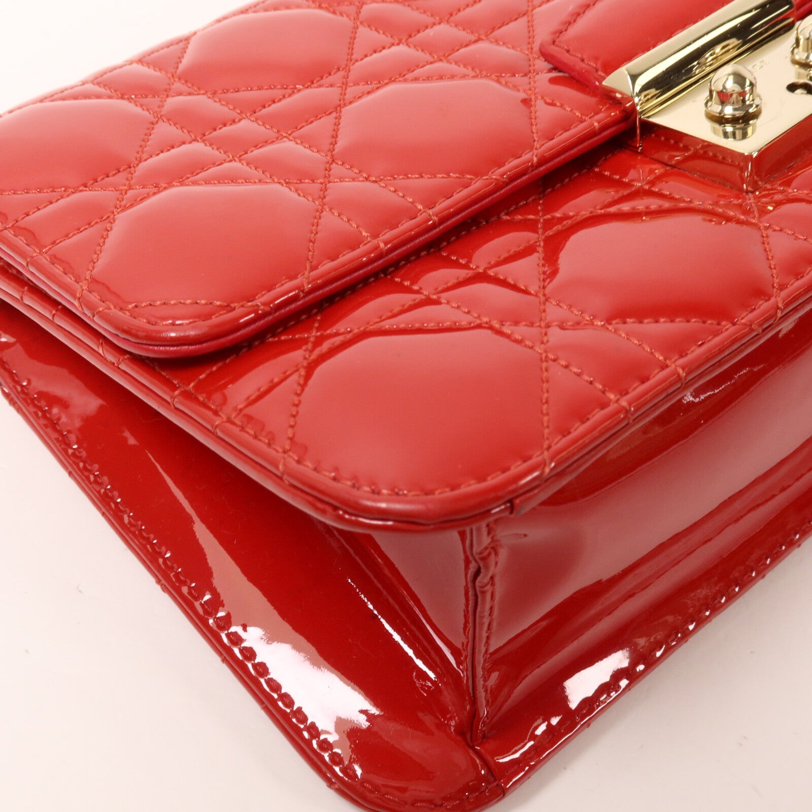 Dior 漆皮皮革Miss Dior Promenade鏈帶肩背袋