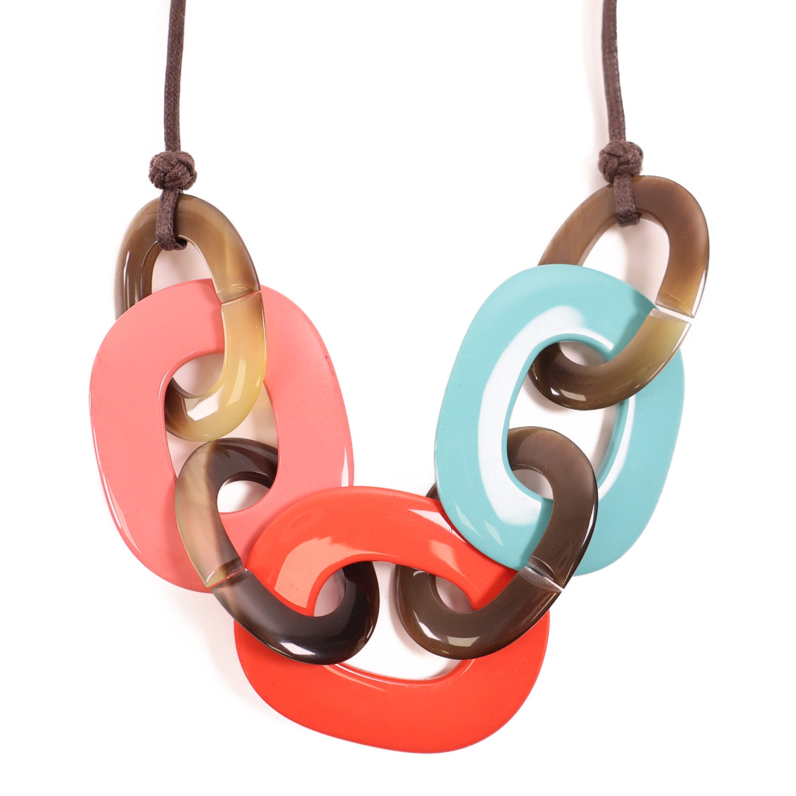 HERMES 水牛角/PVC Necklace項鍊