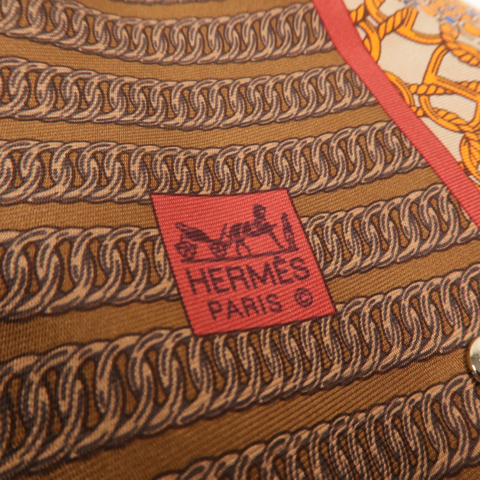 HERMES 絲質/Barenia皮革Fourbi 25 Pouch手拿包