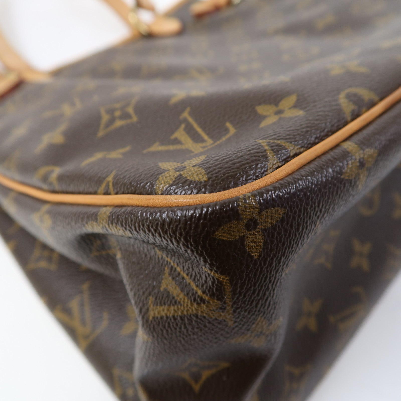 LOUIS VUITTON Monogram Batignolles Vertical金扣肩背袋啡色