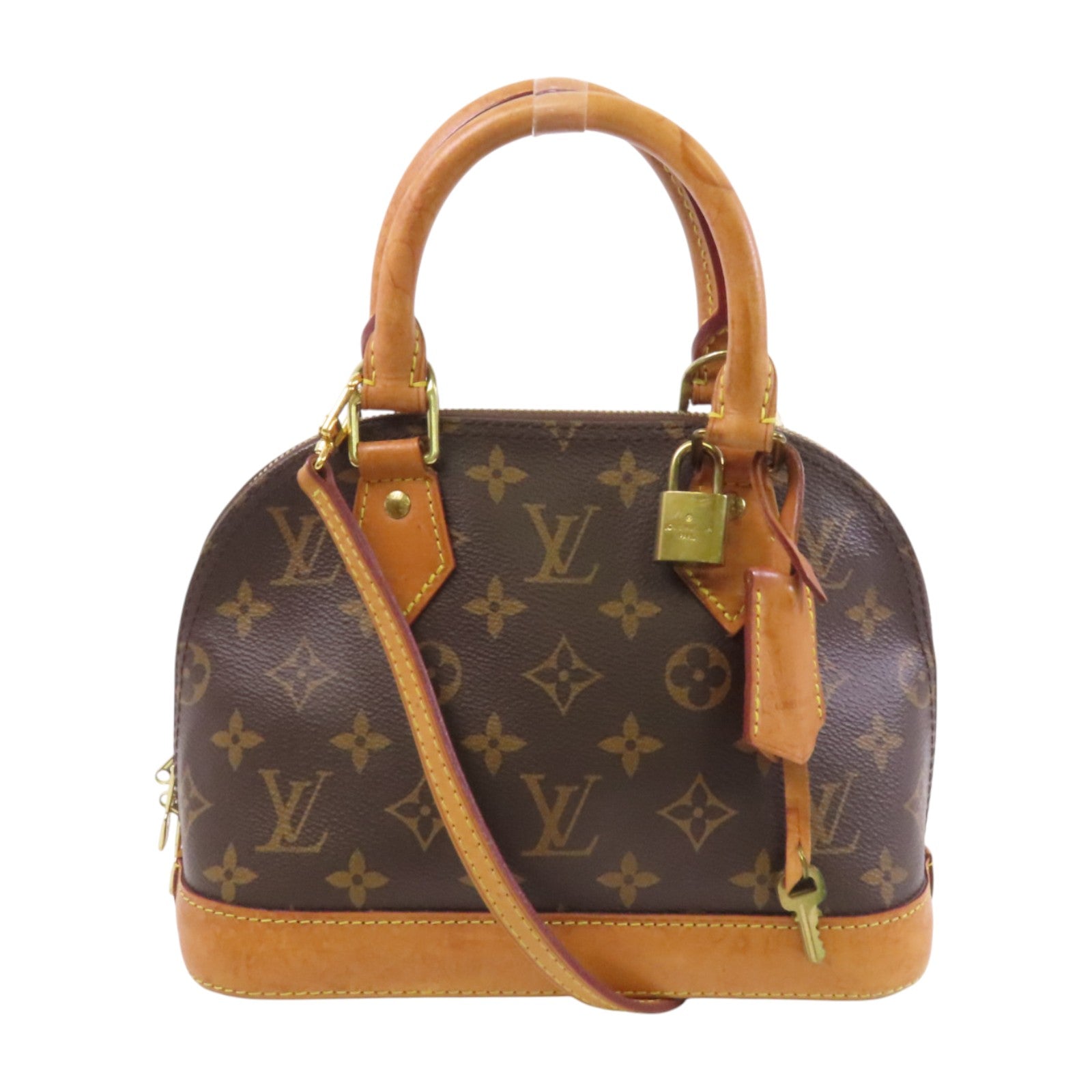 LOUIS VUITTON Monogram Alma BB金扣手挽肩背兩用袋