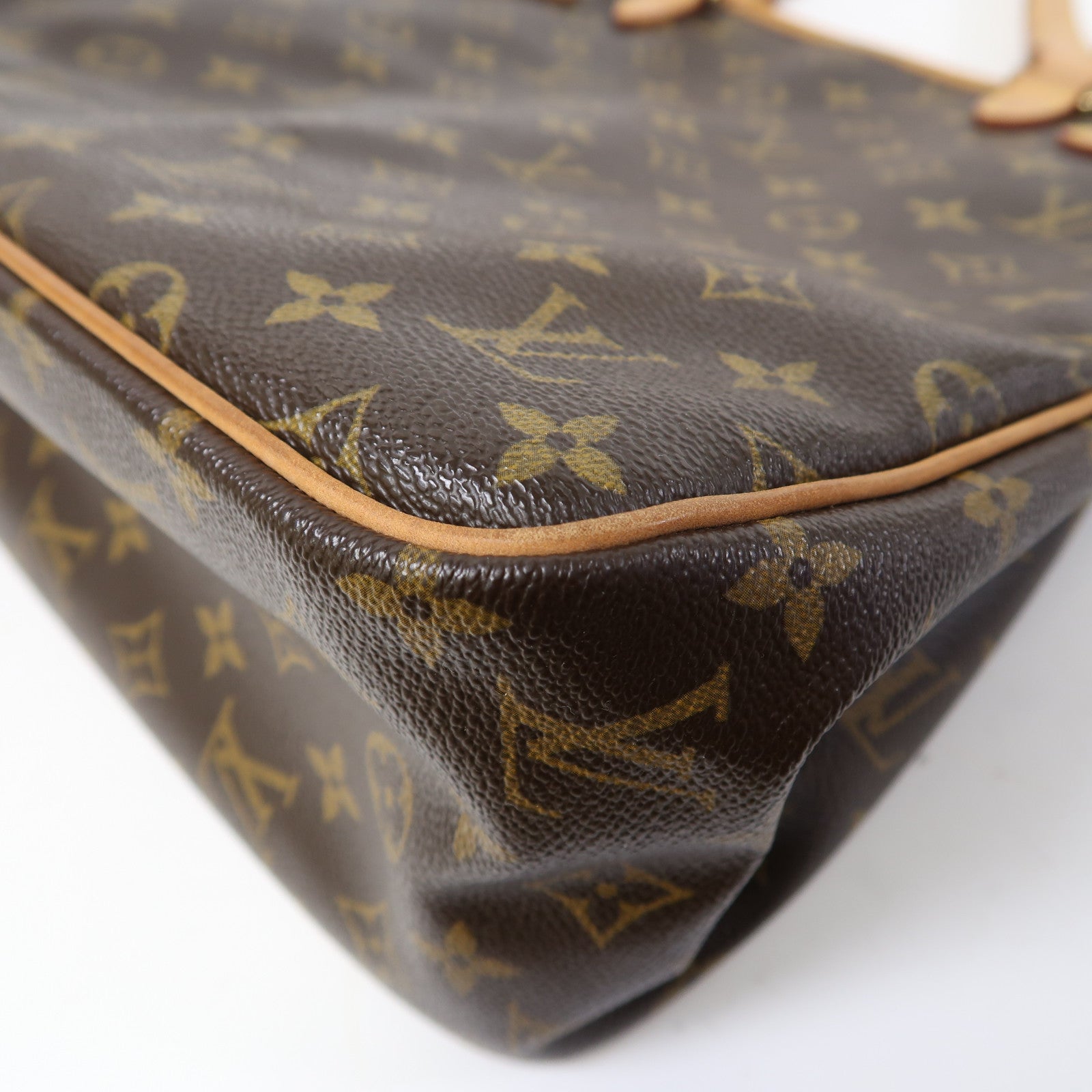LOUIS VUITTON Monogram Batignolles Vertical金扣肩背袋啡色