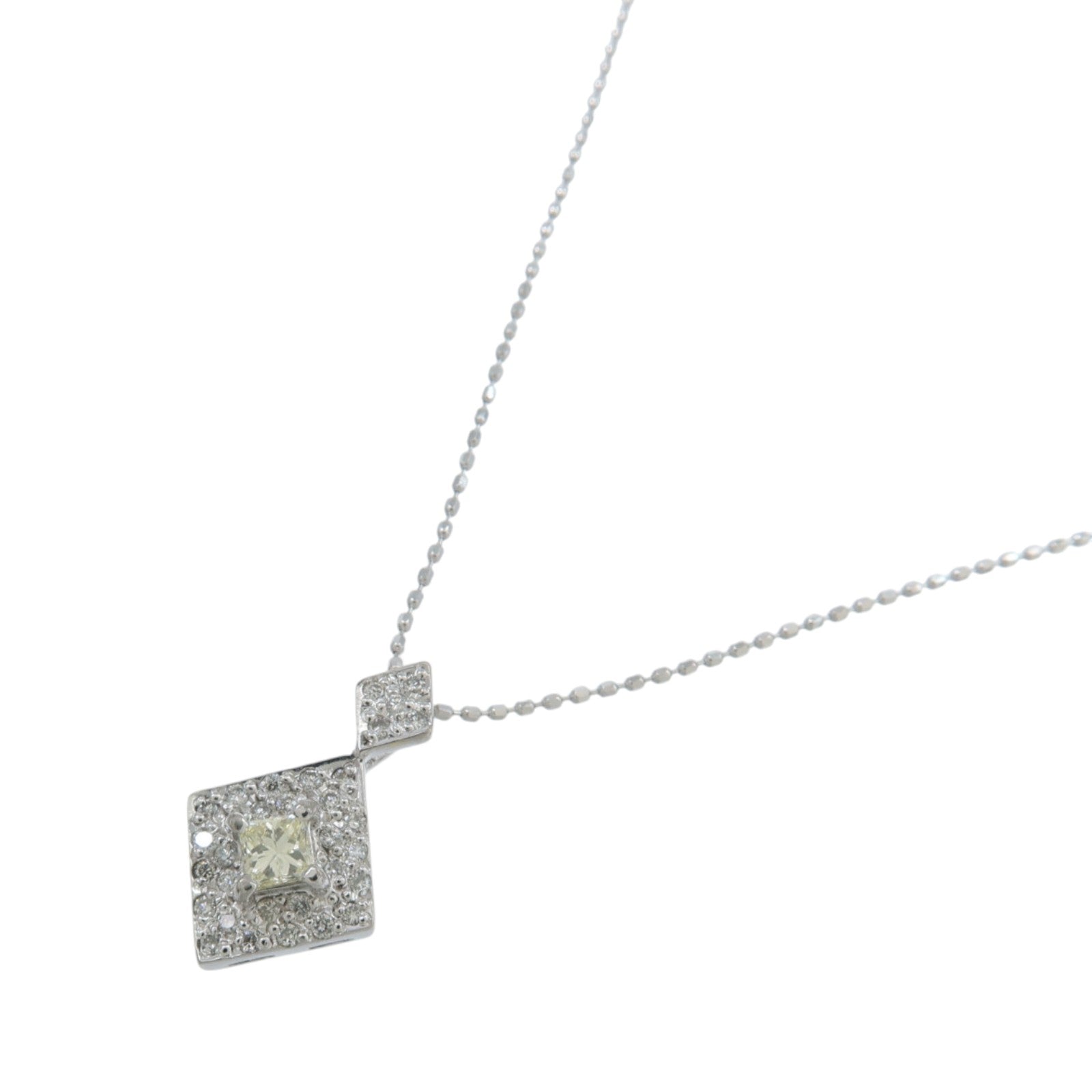 JEWELRY 18K白金Diamond Necklace鑽石項鍊