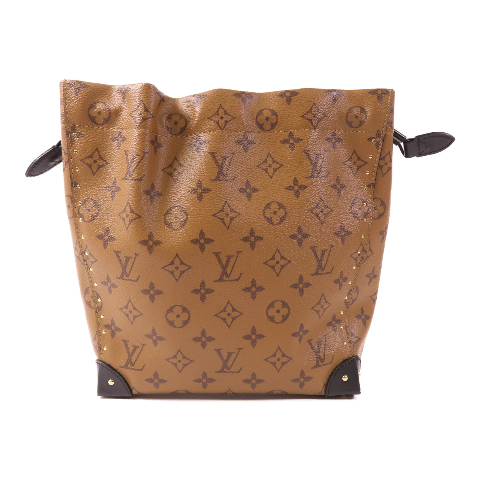 LOUIS VUITTON Monogram Reverse Noe Trunk PM金扣手挽肩背兩用袋