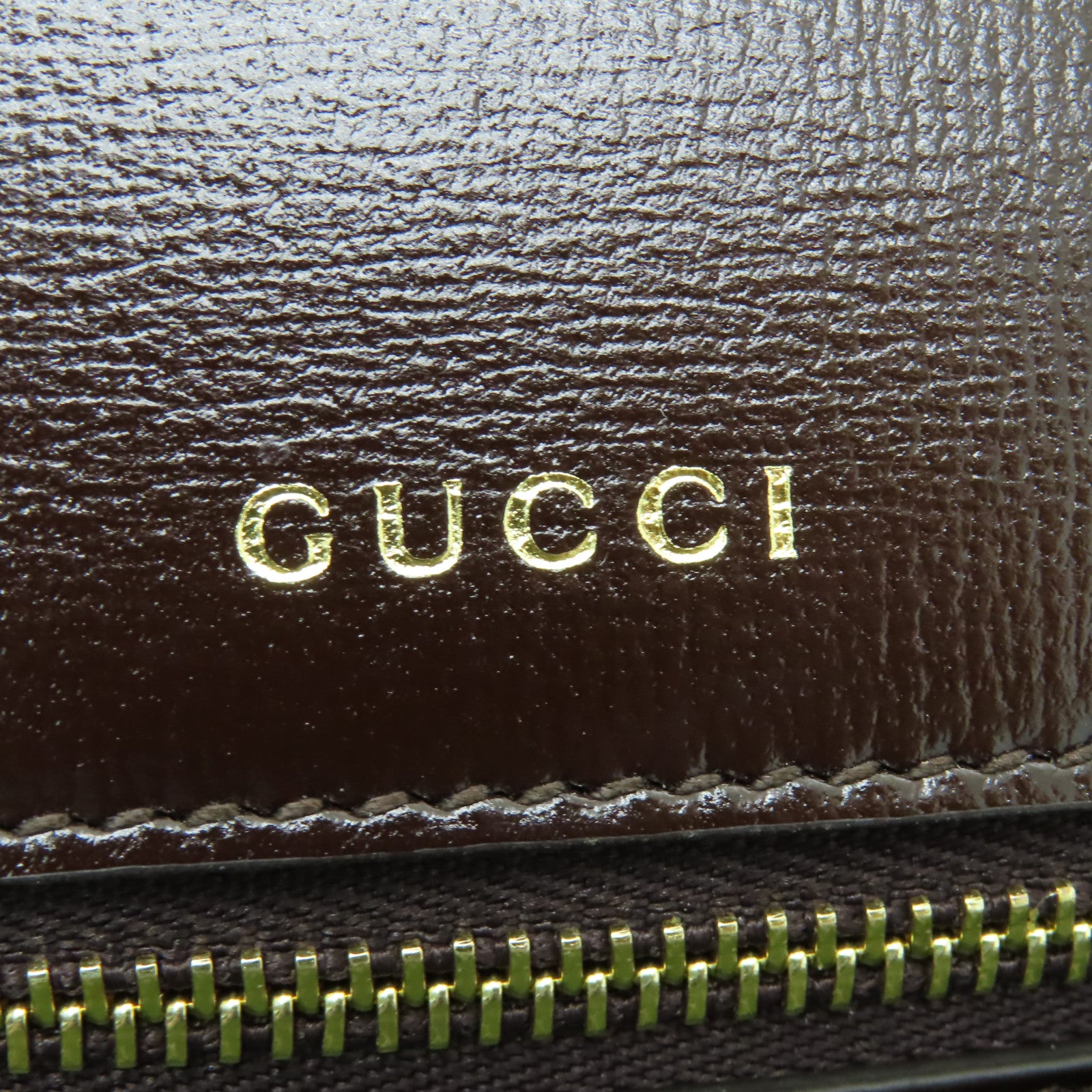 GUCCI 【激減優惠】麂皮皮革Shoulder Bag金扣肩背袋啡色