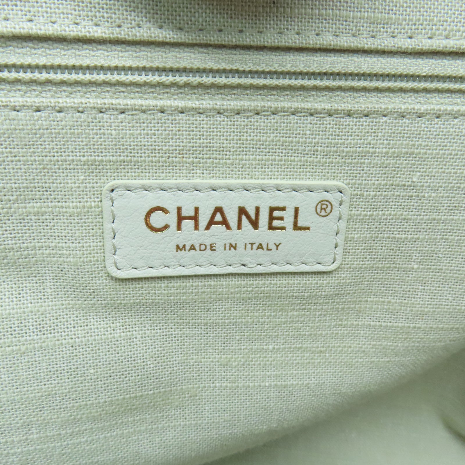 CHANEL 【清倉大減價】帆布Deauville金扣手挽肩背兩用袋紅色