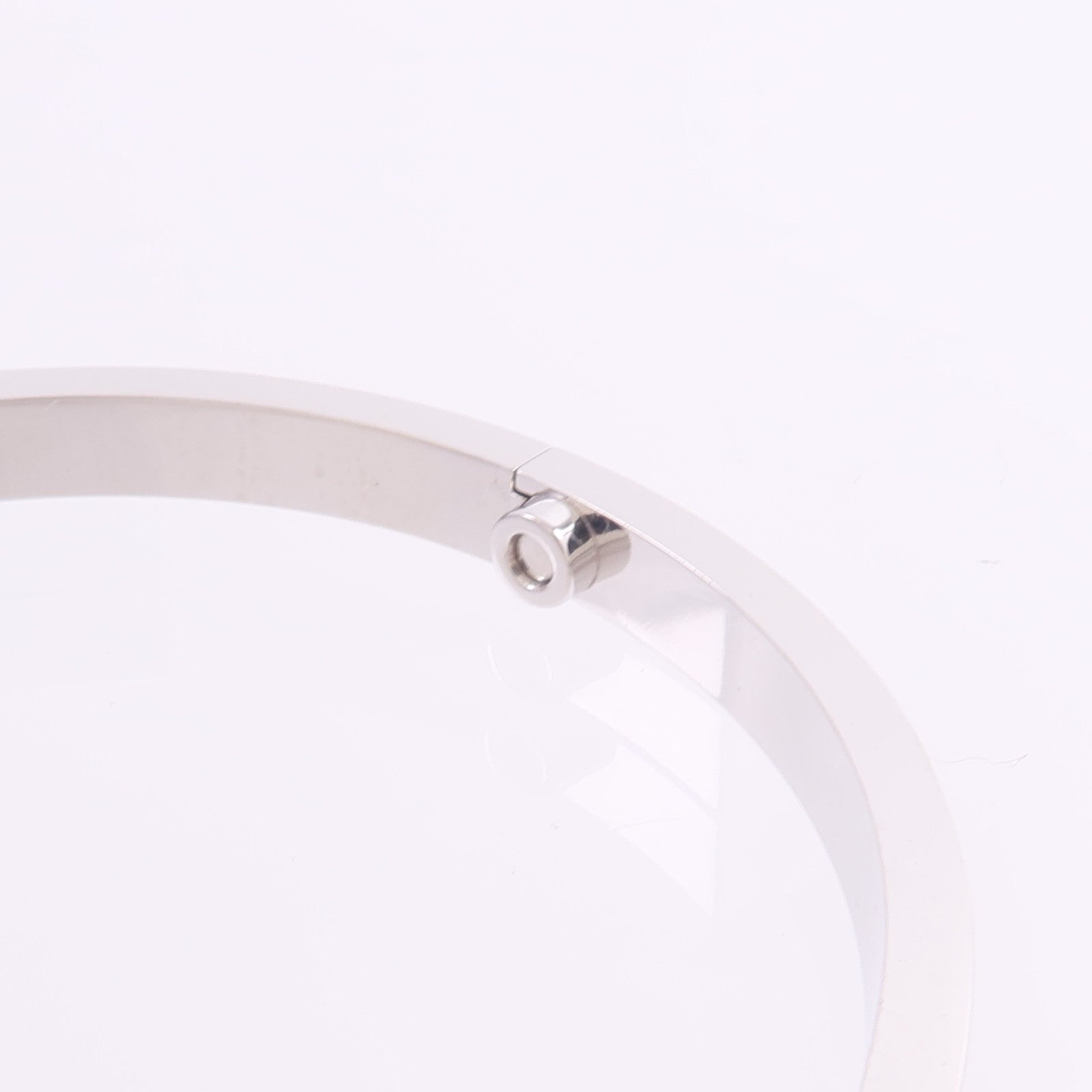 CARTIER 18K白金Love Bangle SM Paved鑽石手鐲
