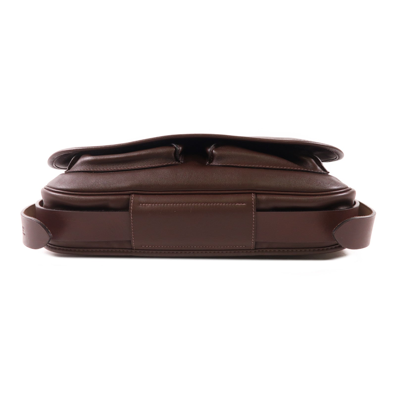 HERMES Swift皮革Barda 35銀扣肩背袋