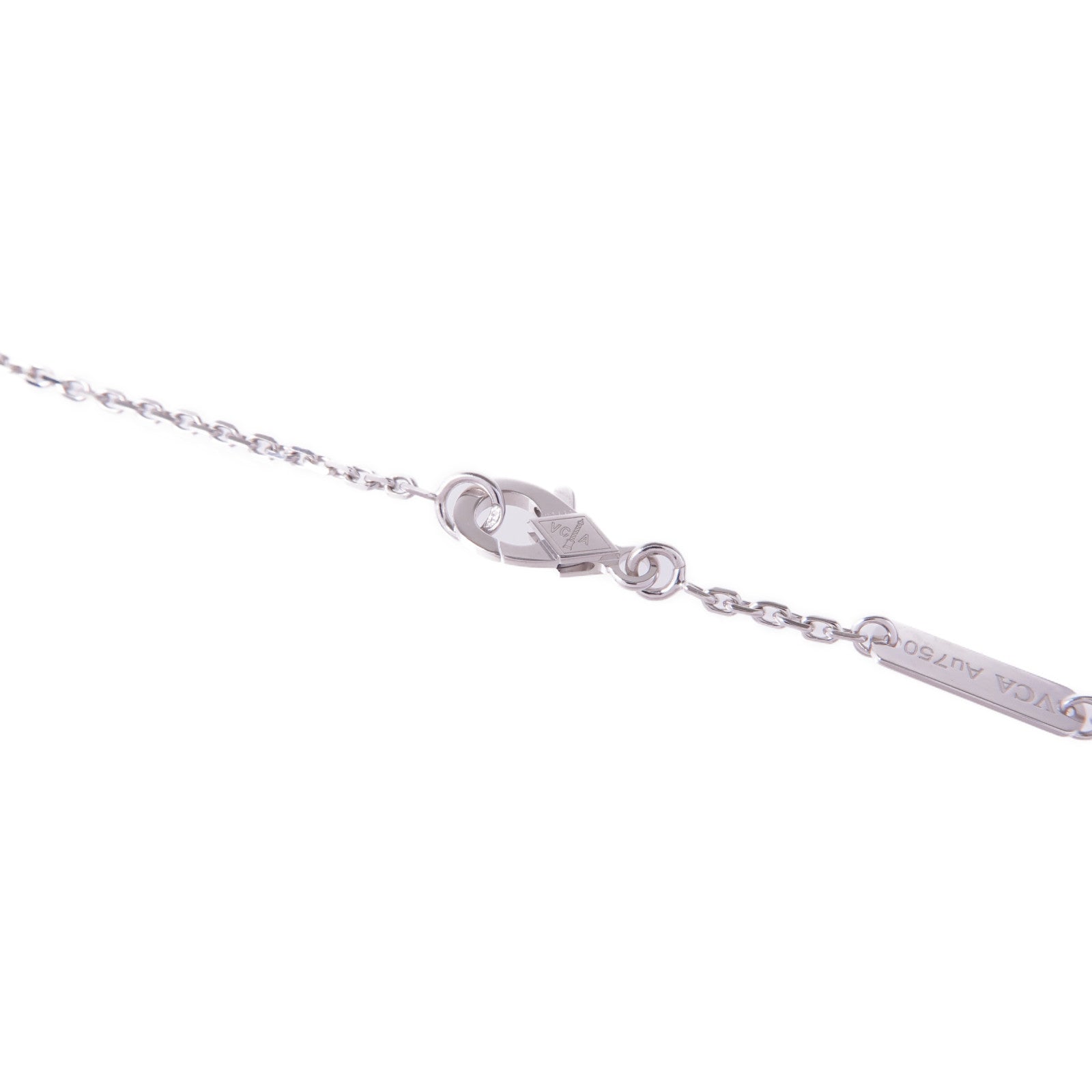 Van Cleef & Arpels 18K白金Vintage Alhambra Pendant項鍊