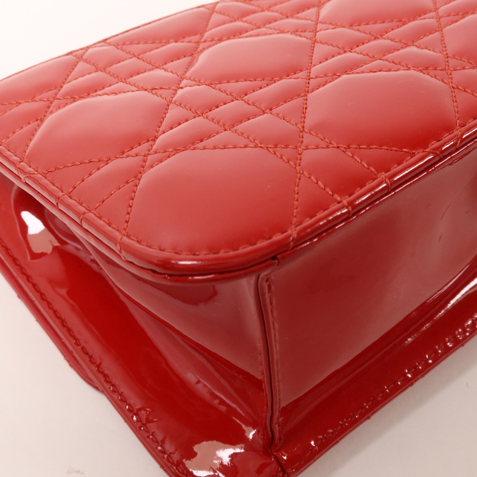Dior 漆皮皮革Miss Dior Promenade鏈帶肩背袋