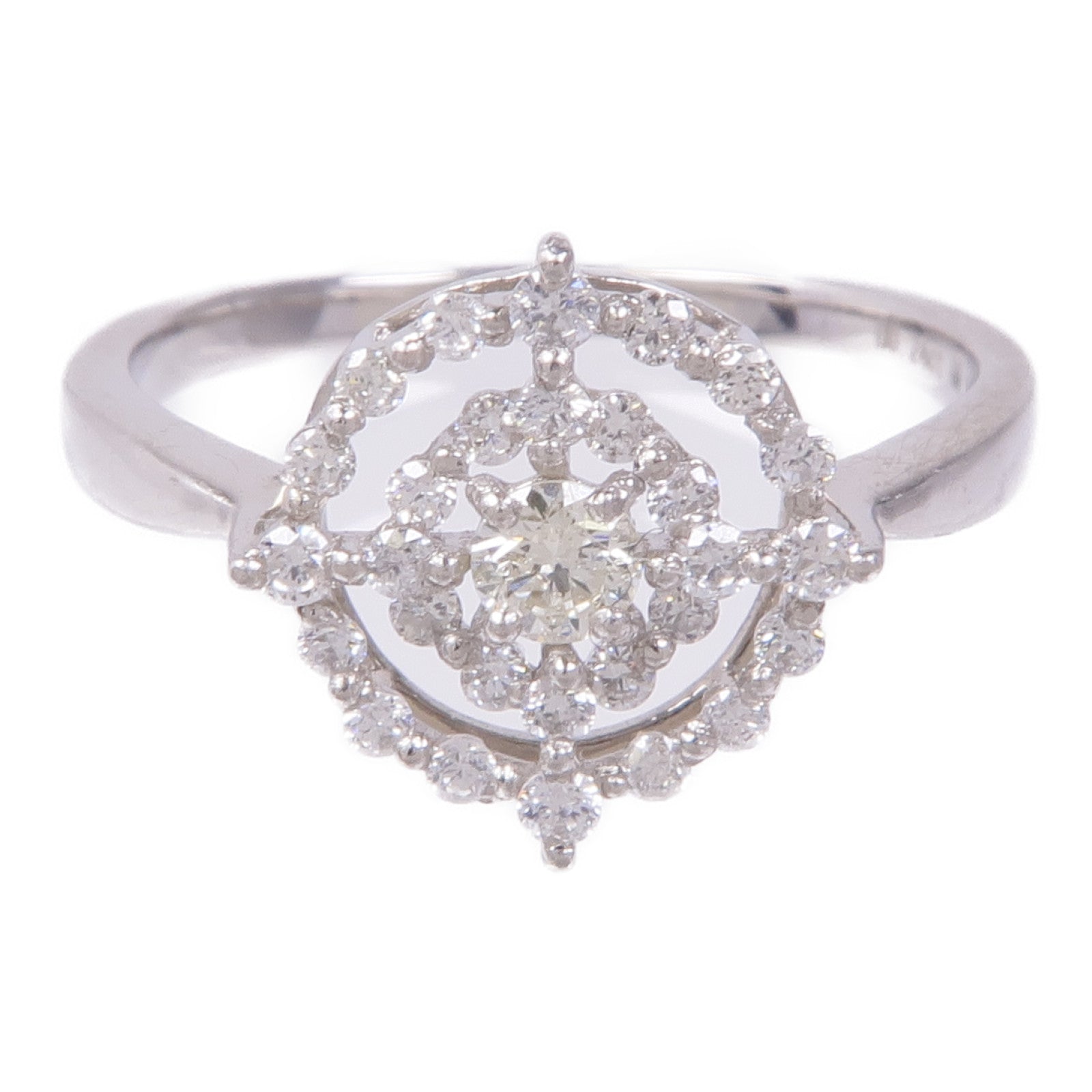 JEWELRY Diamond Ring PT900 Platinum US#5.75