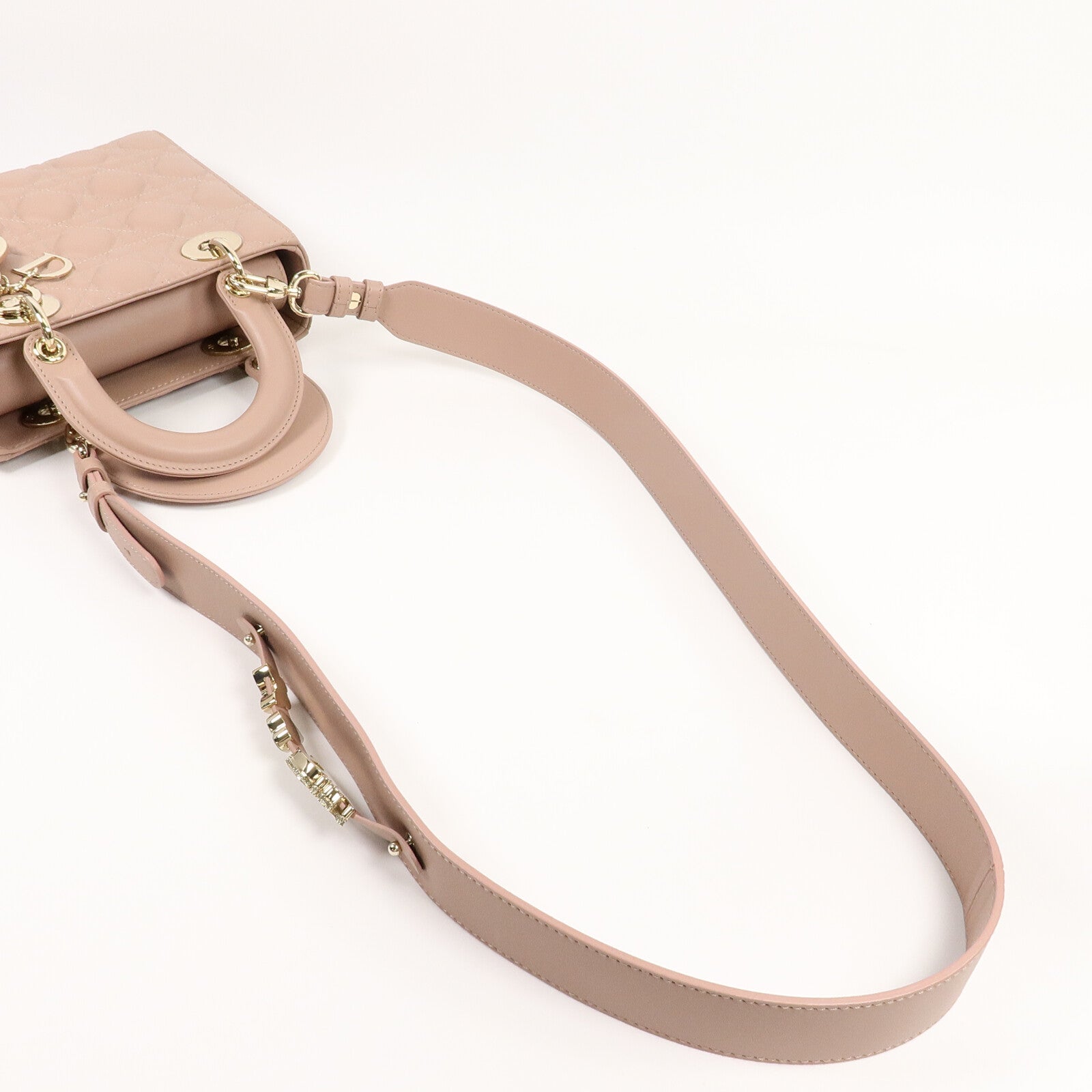 Dior 羊皮皮革Small Lady Dior My ABC Dior手挽肩背兩用袋