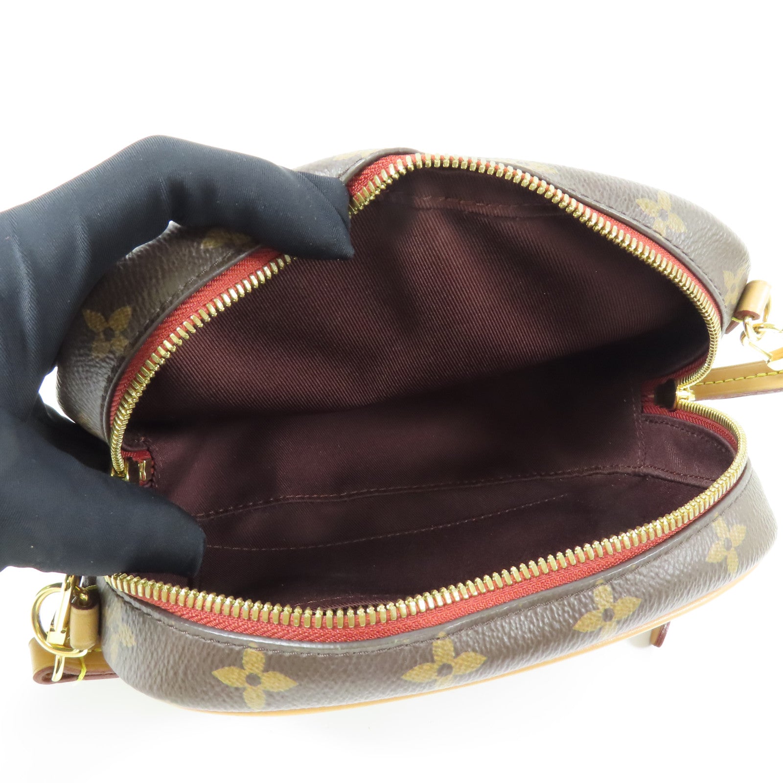 LOUIS VUITTON Monogram Deauville Mini金扣肩背袋