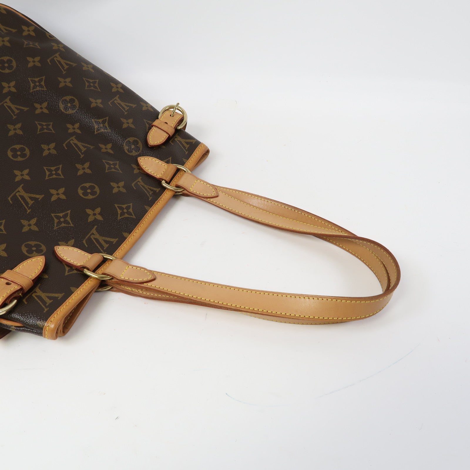 LOUIS VUITTON Monogram Batignolles Vertical金扣肩背袋啡色