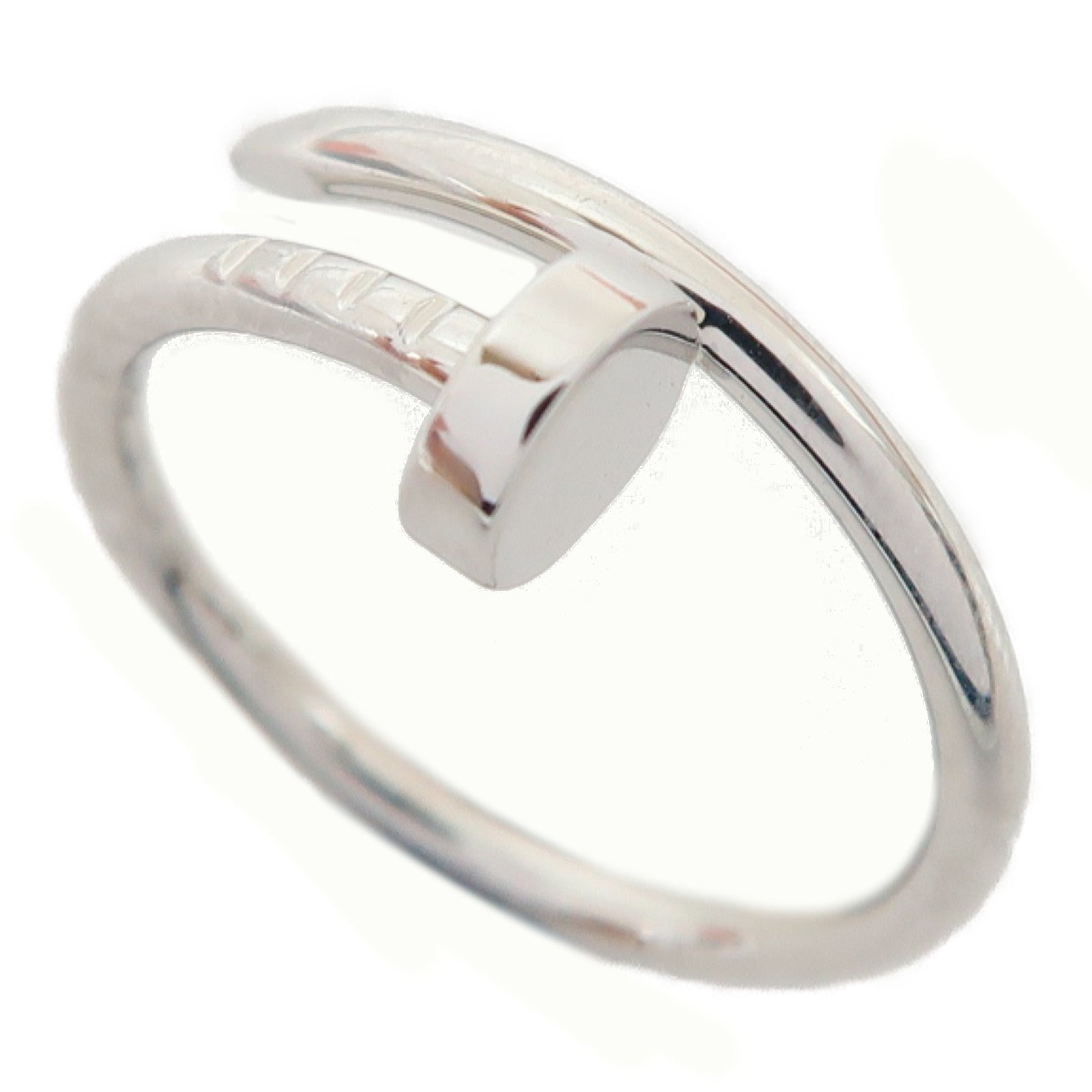 CARTIER 18K白金Juste Un Clou Ring戒指Cartier＃52/US#6.75
