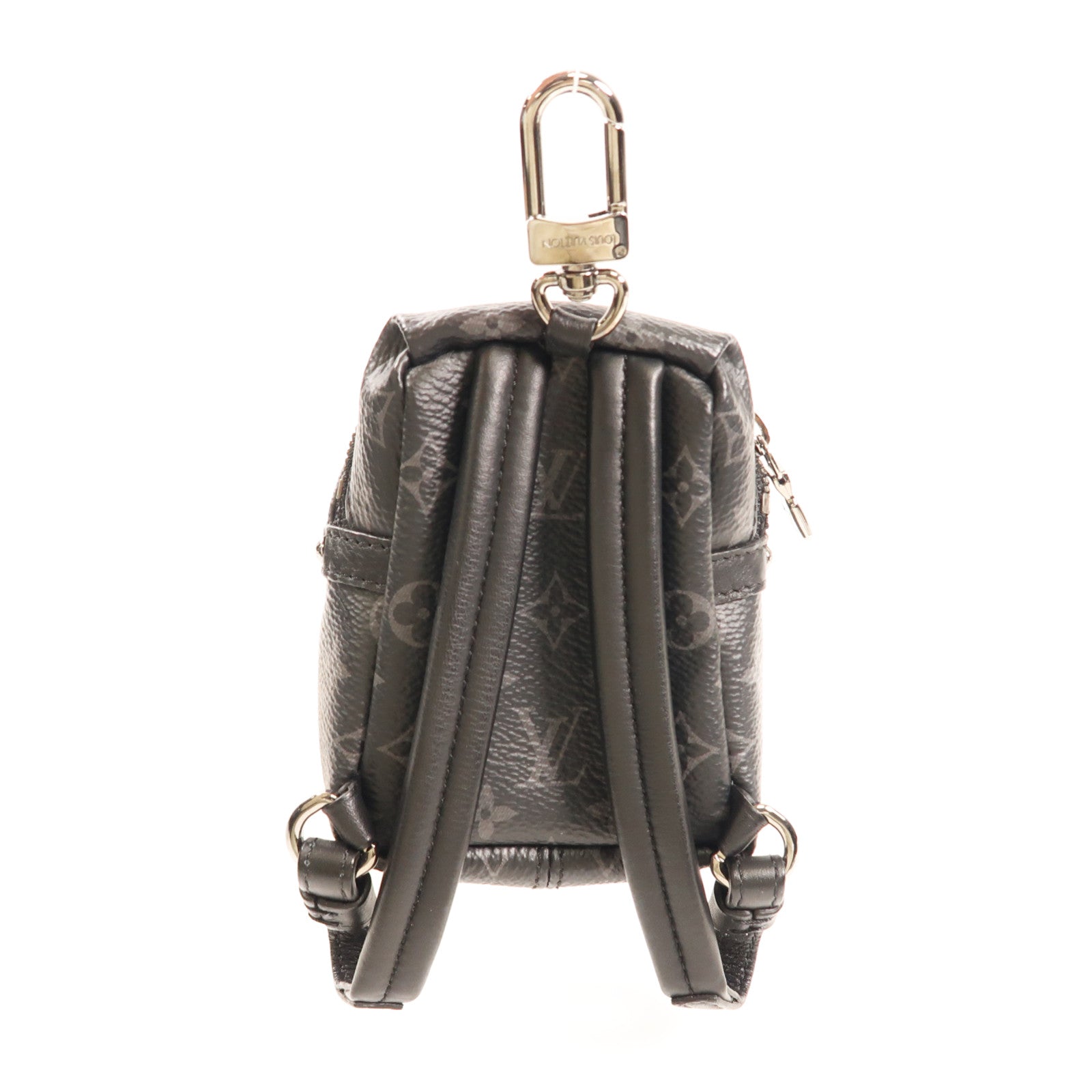LOUIS VUITTON Monogram Eclipse Charm銀扣掛飾