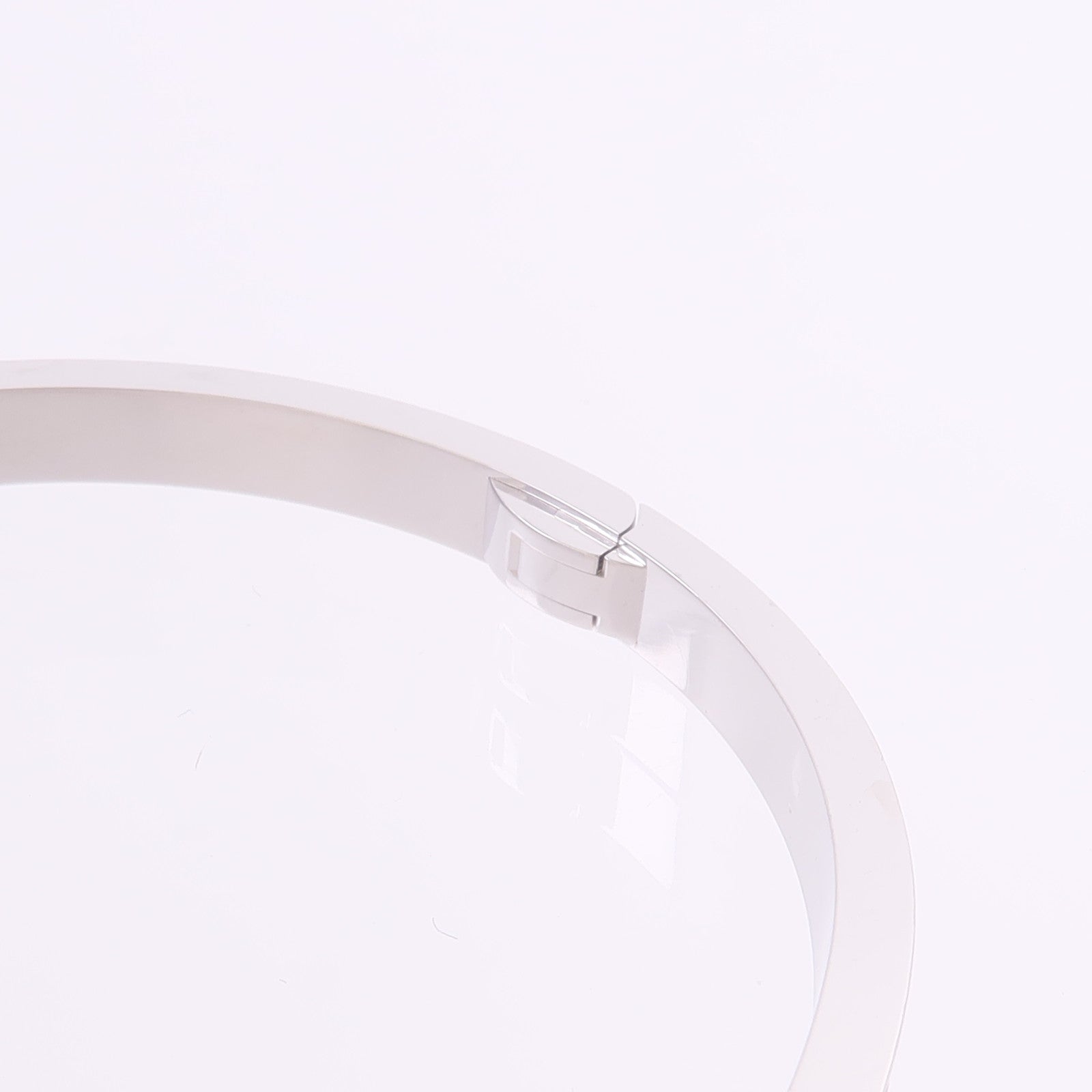 CARTIER 18K白金Love Bangle SM Paved鑽石手鐲