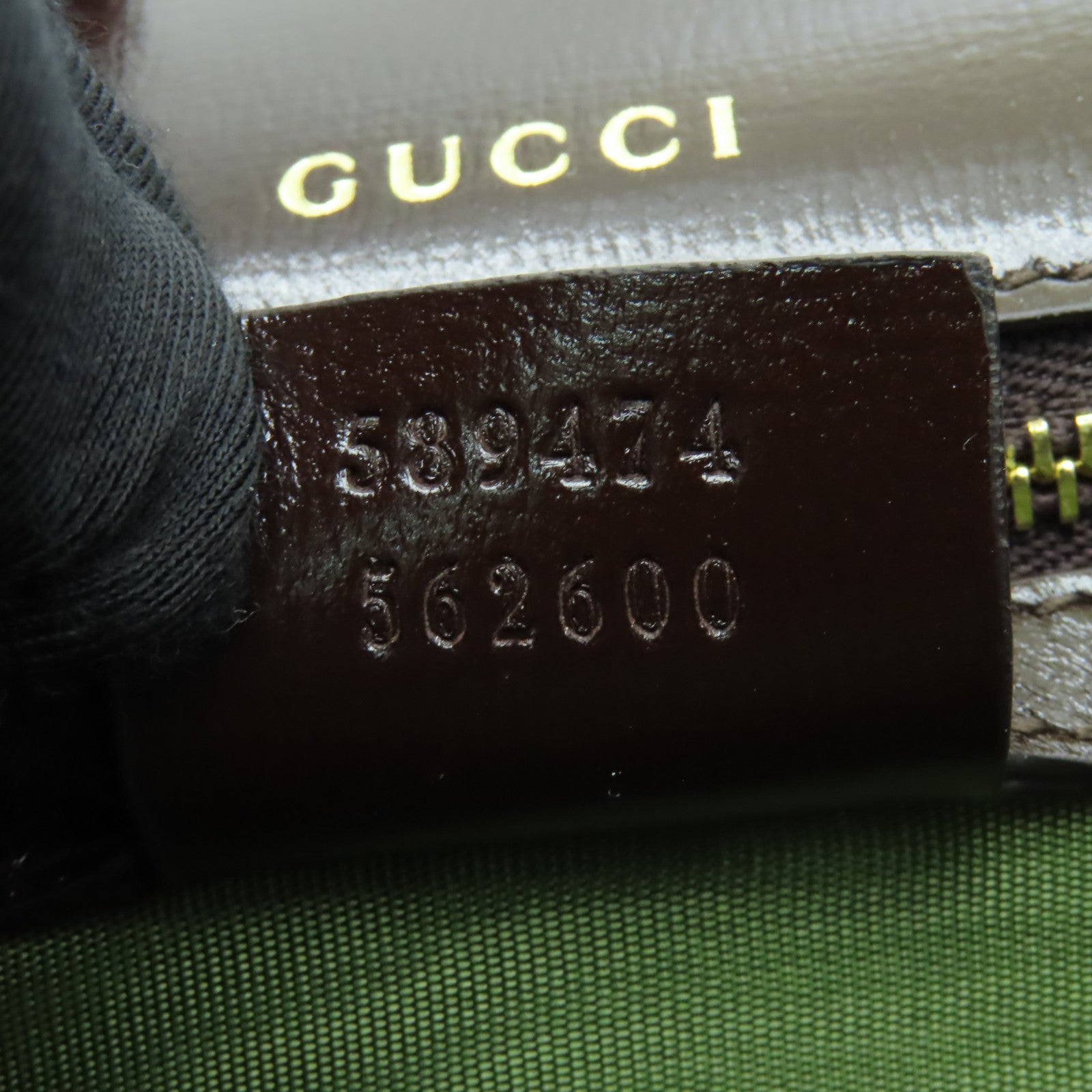 GUCCI 【激減優惠】麂皮皮革Shoulder Bag金扣肩背袋啡色