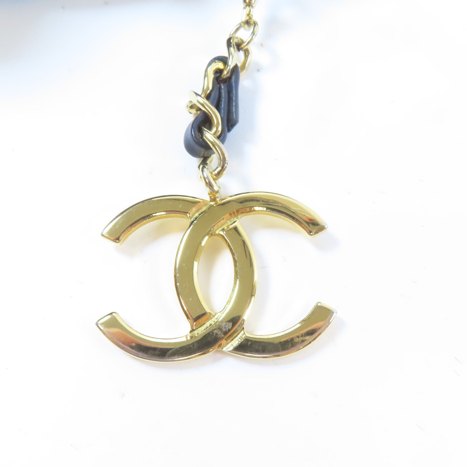 CHANEL 菱格羊皮皮革Chain Shoulder Bag金扣鏈帶肩背袋紅色/深藍色