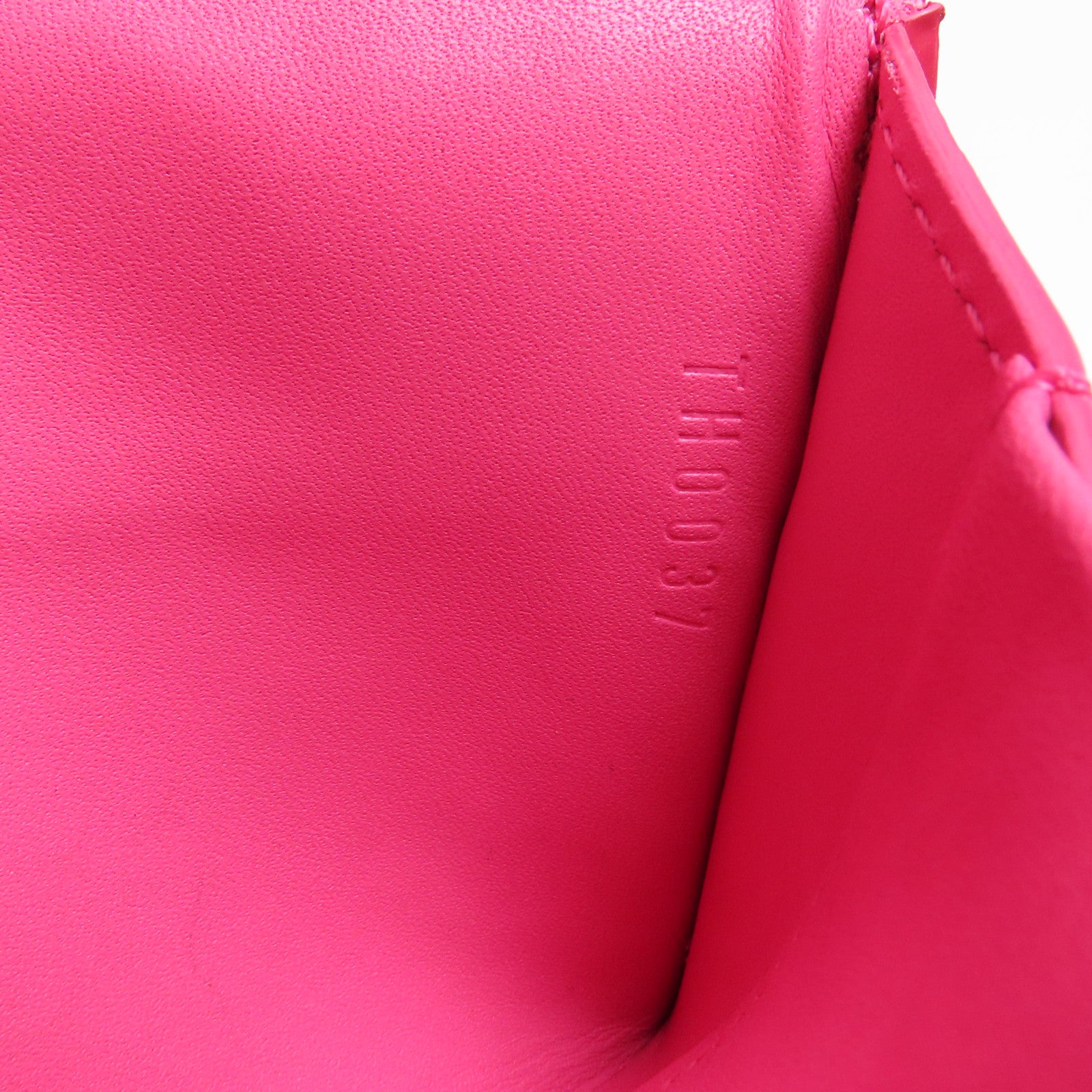LOUIS VUITTON Vernis Card Case金扣卡片套粉紅色