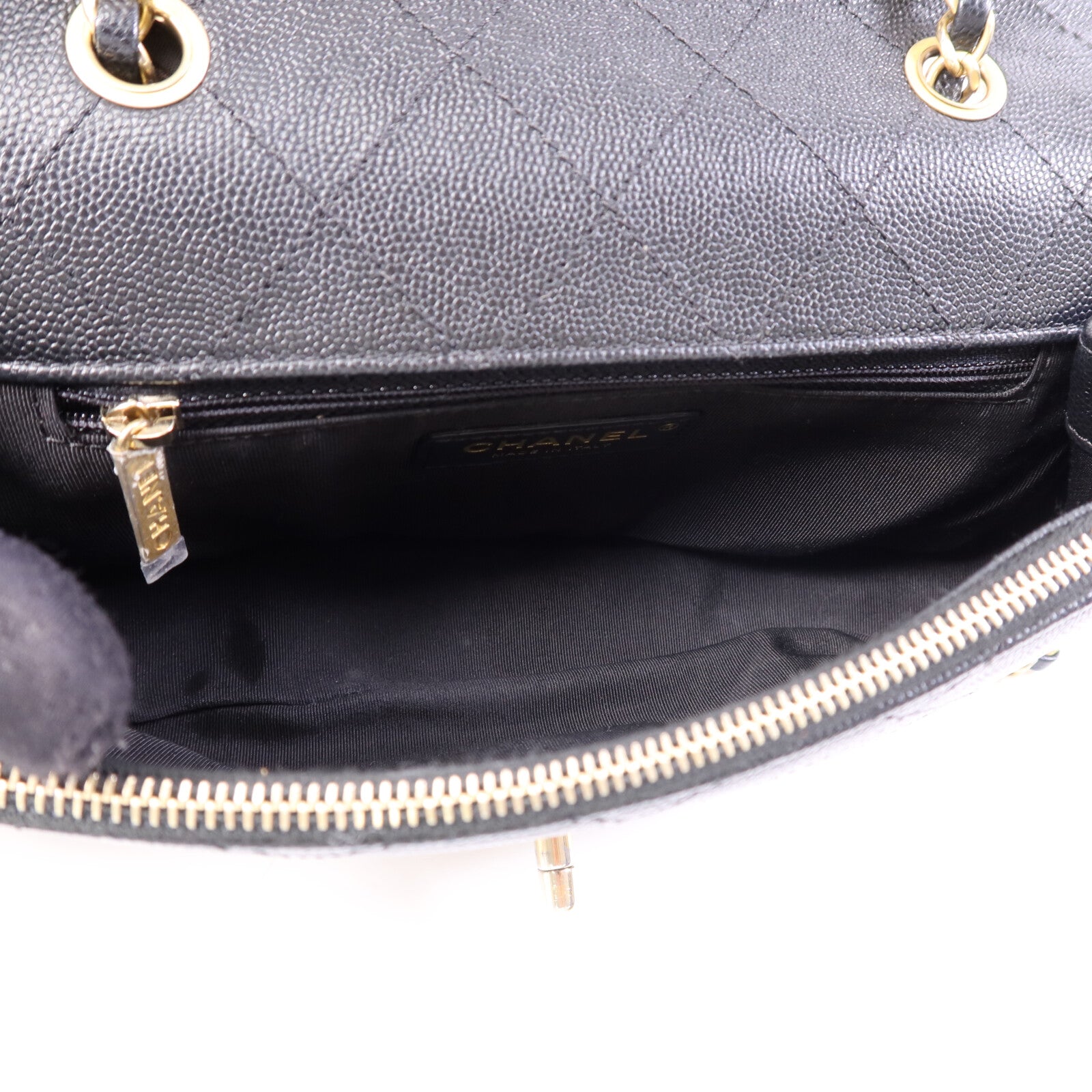 CHANEL 牛皮皮革Chain Shoulder Bag金扣鏈帶肩背袋