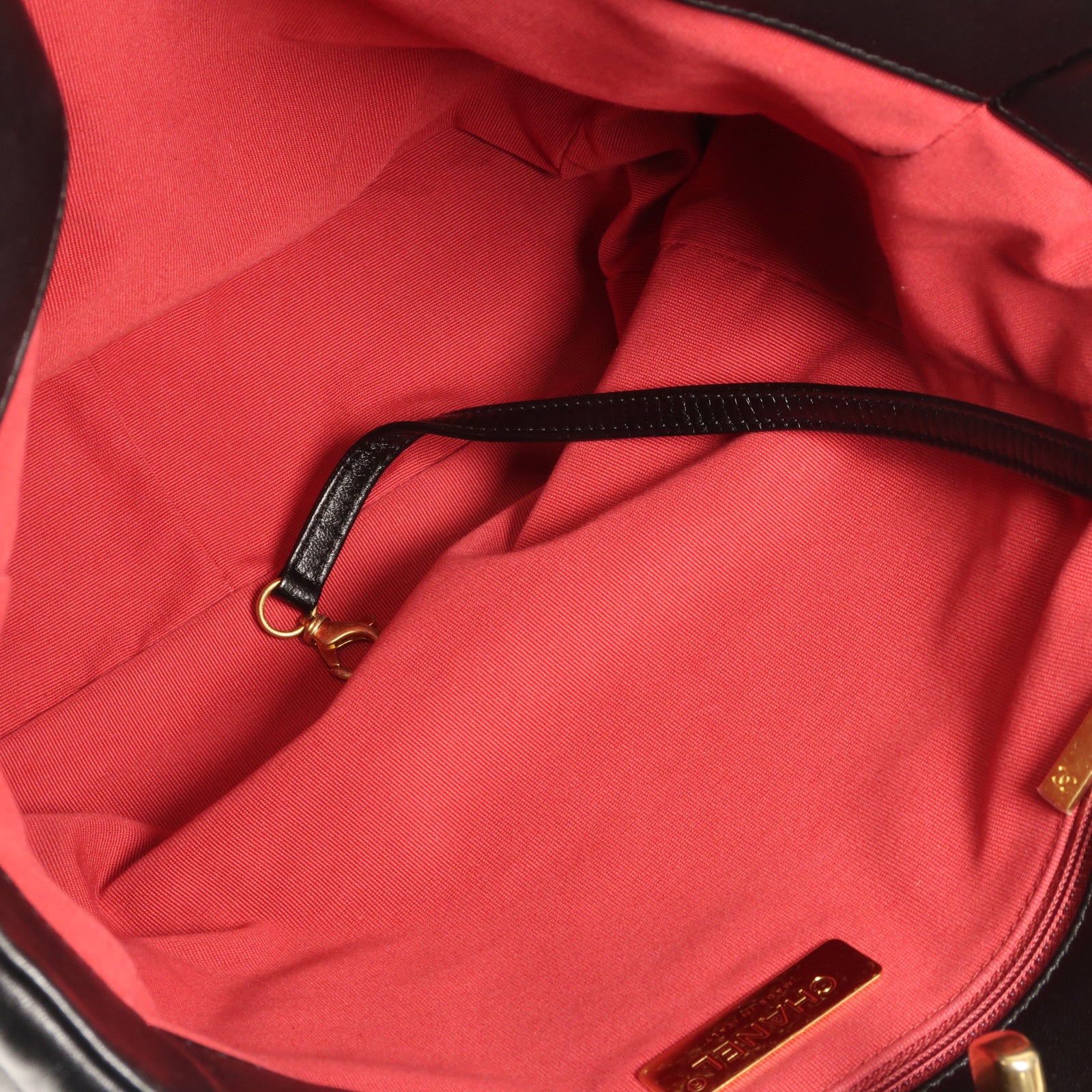 CHANEL 羊皮皮革Chanel 19 Tote金扣手挽袋