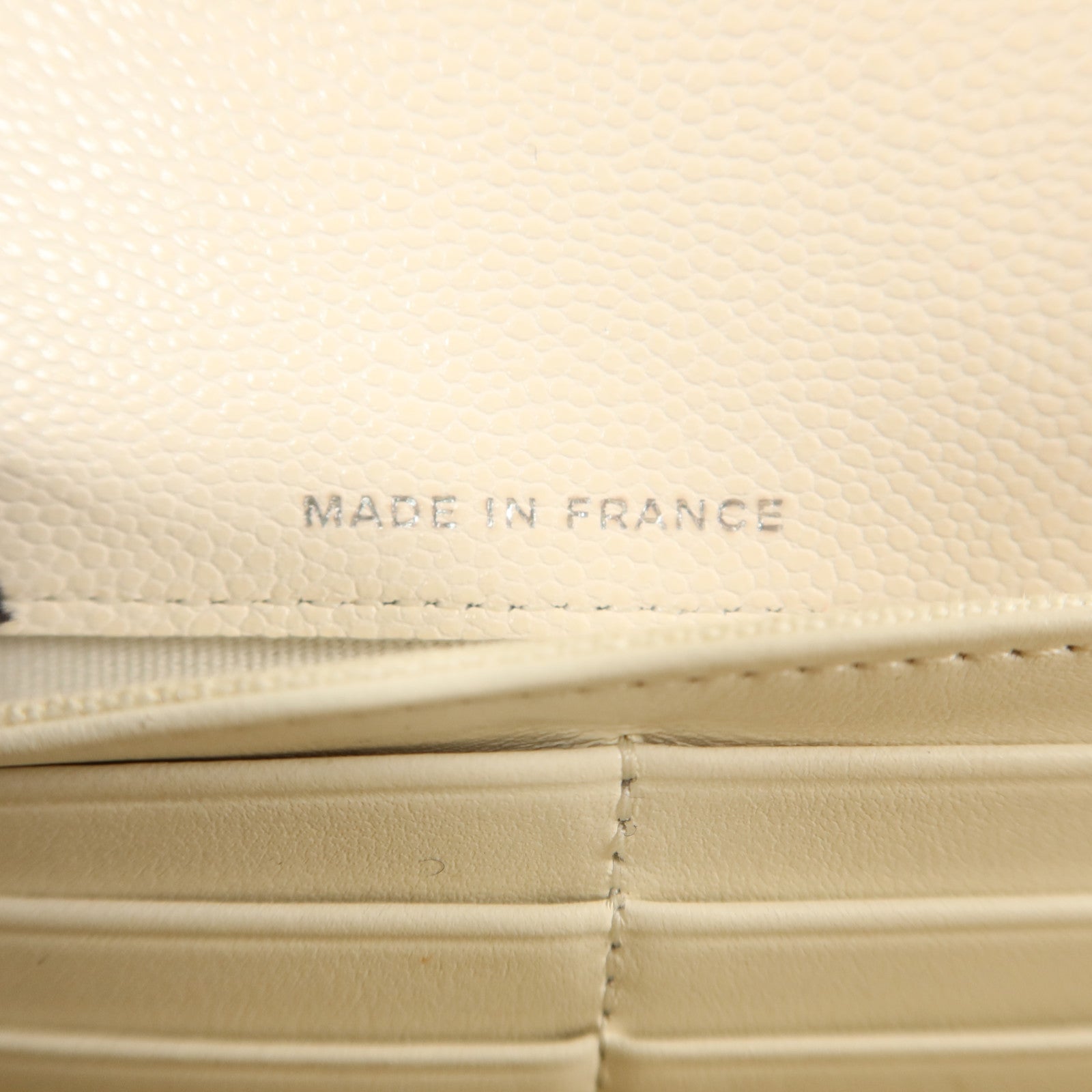 CHANEL 牛皮皮革Classic Long Wallet銀扣長錢包