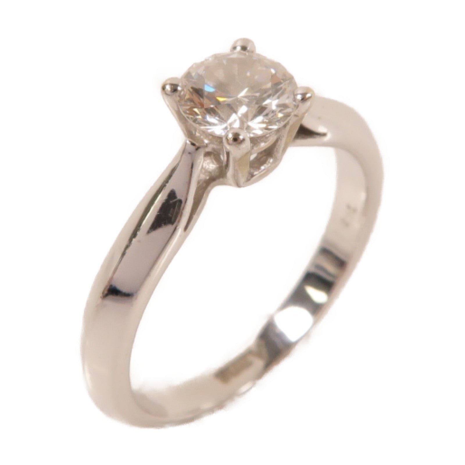 JEWELRY **【激減優惠】18K白金Diamond Ring鑽石戒指US#5.75銀色