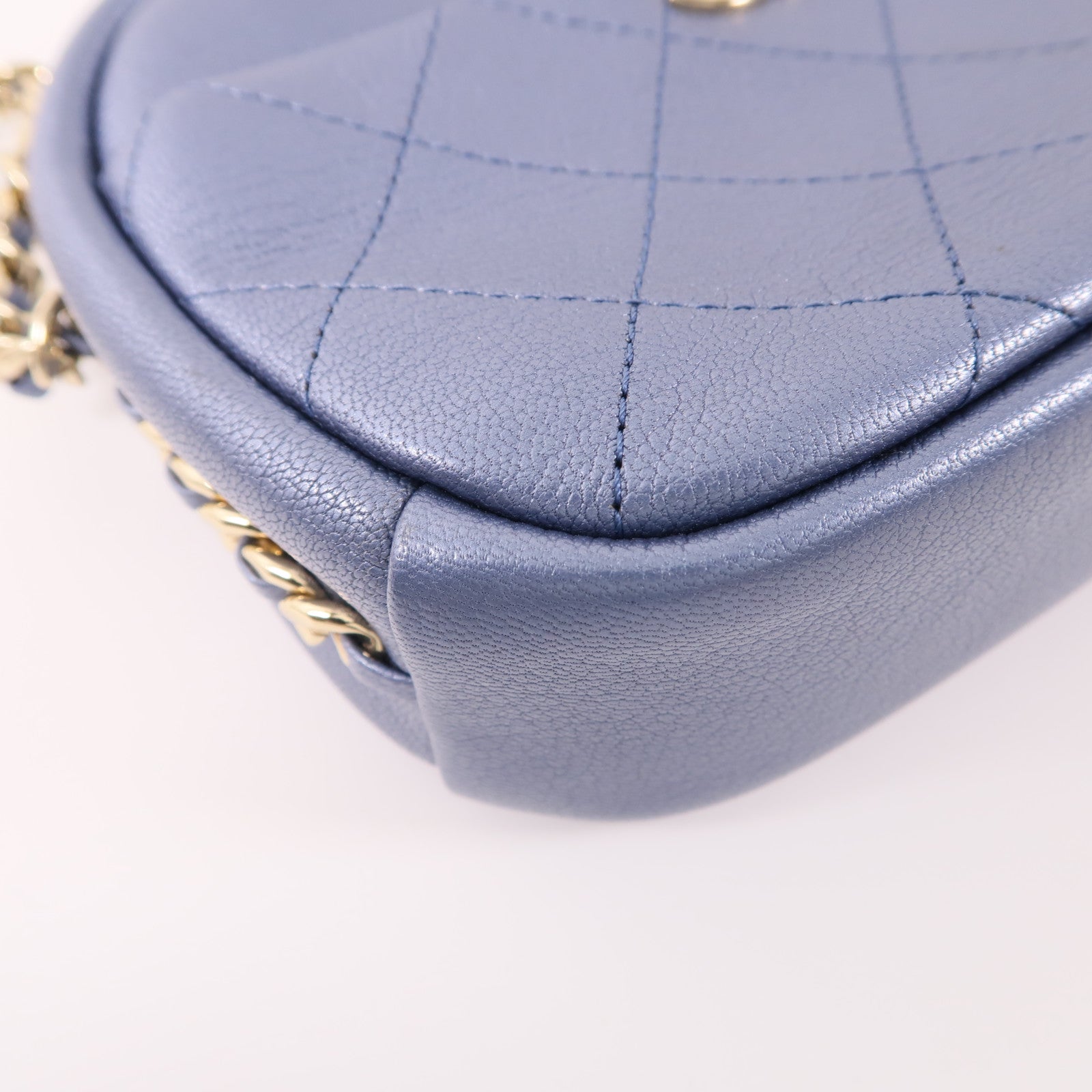 CHANEL 牛皮皮革Camera Case金扣肩背袋