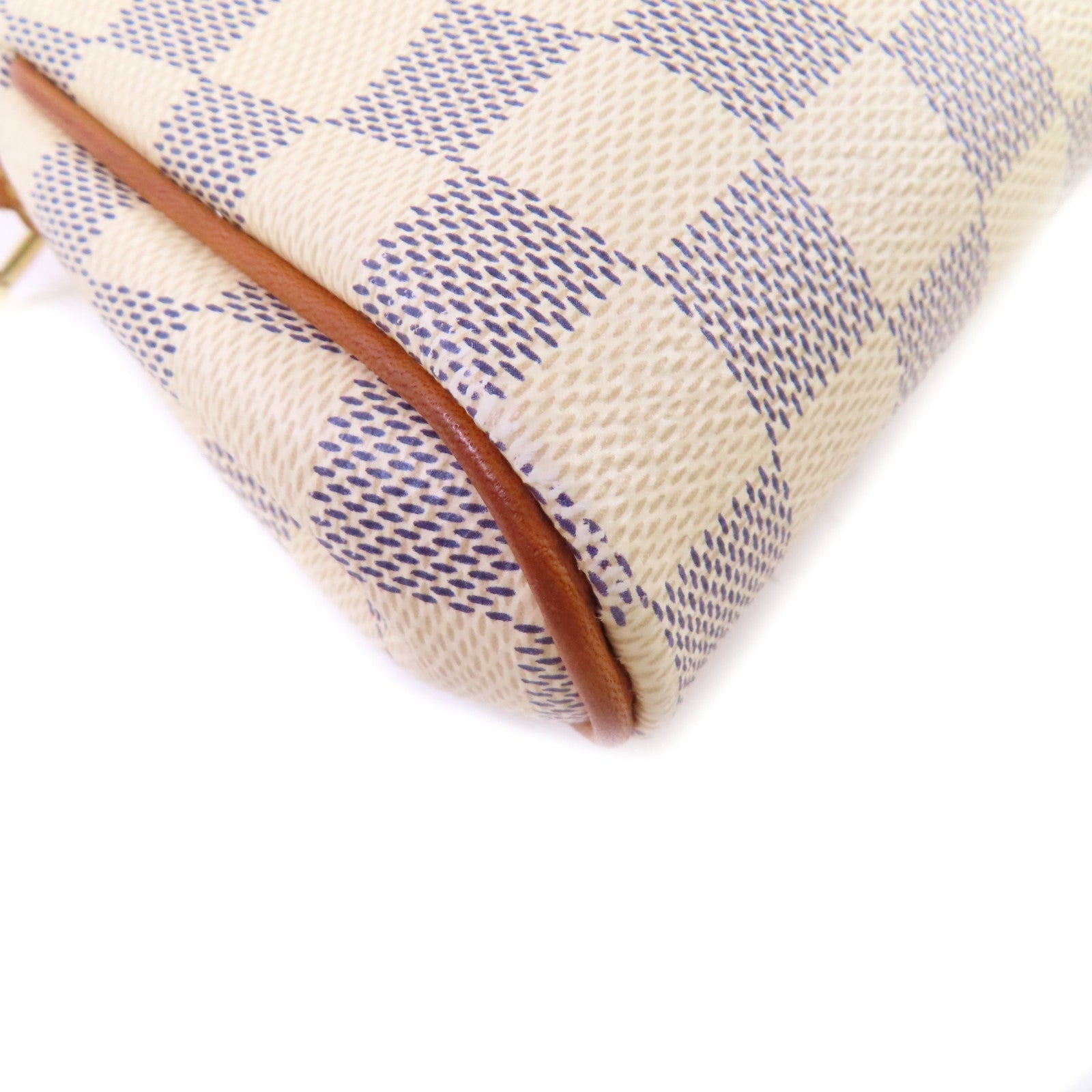 LOUIS VUITTON Damier Azur Eva 2Way Shoulder Bag金扣手挽肩背兩用袋米白色